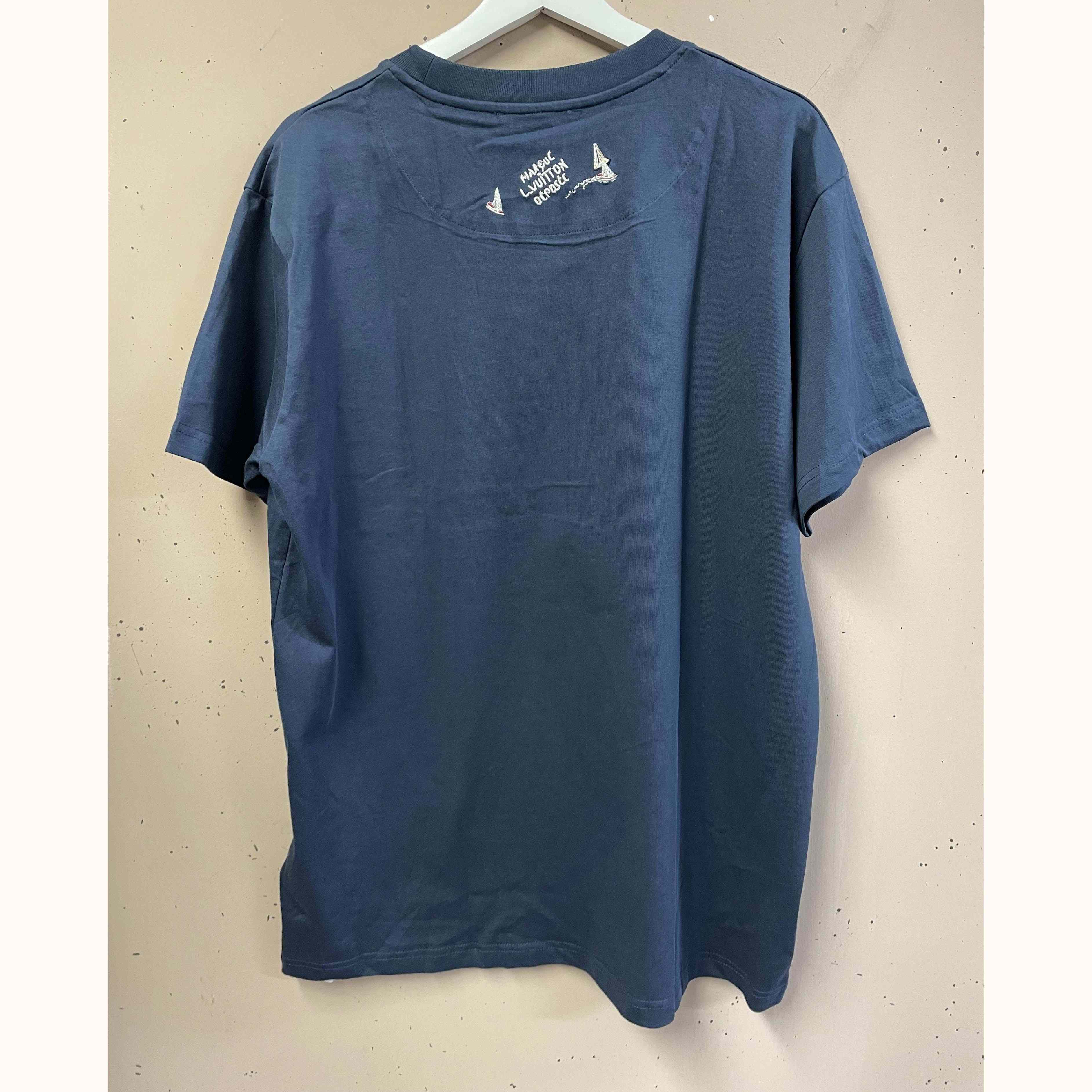 Louis Vuitton Embroidered Cotton T-Shirt   1AHW62 - EUR FASHION