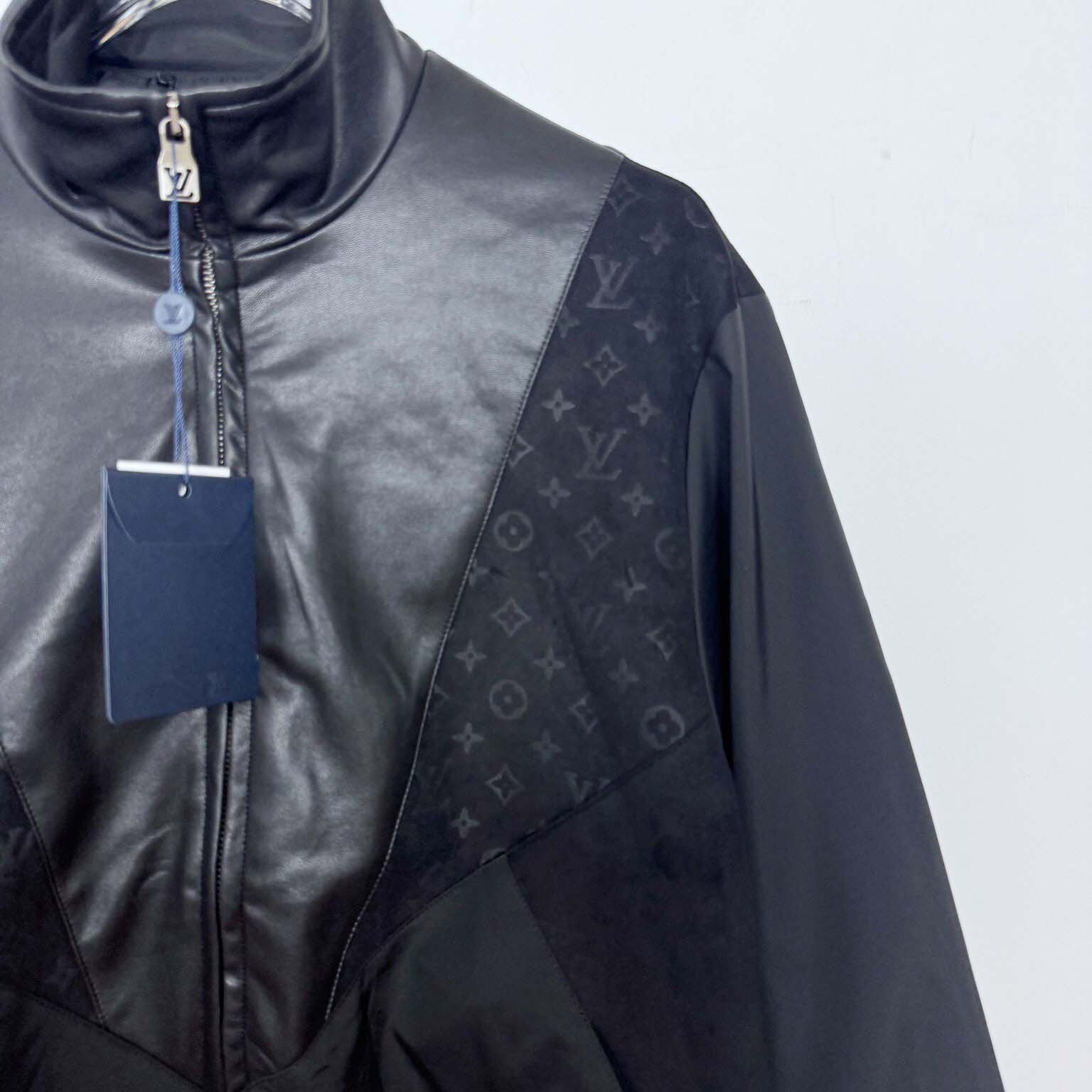 Louis Vuitton Leather Mix Track Top   1AHVM1 - EUR FASHION