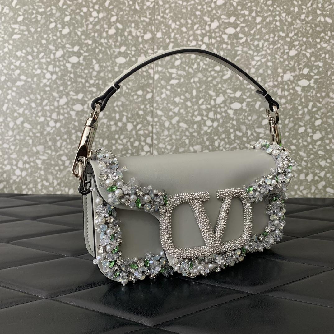 Valenti Garavani Locò Small Embroidered  Shoulder Bag - EUR FASHION