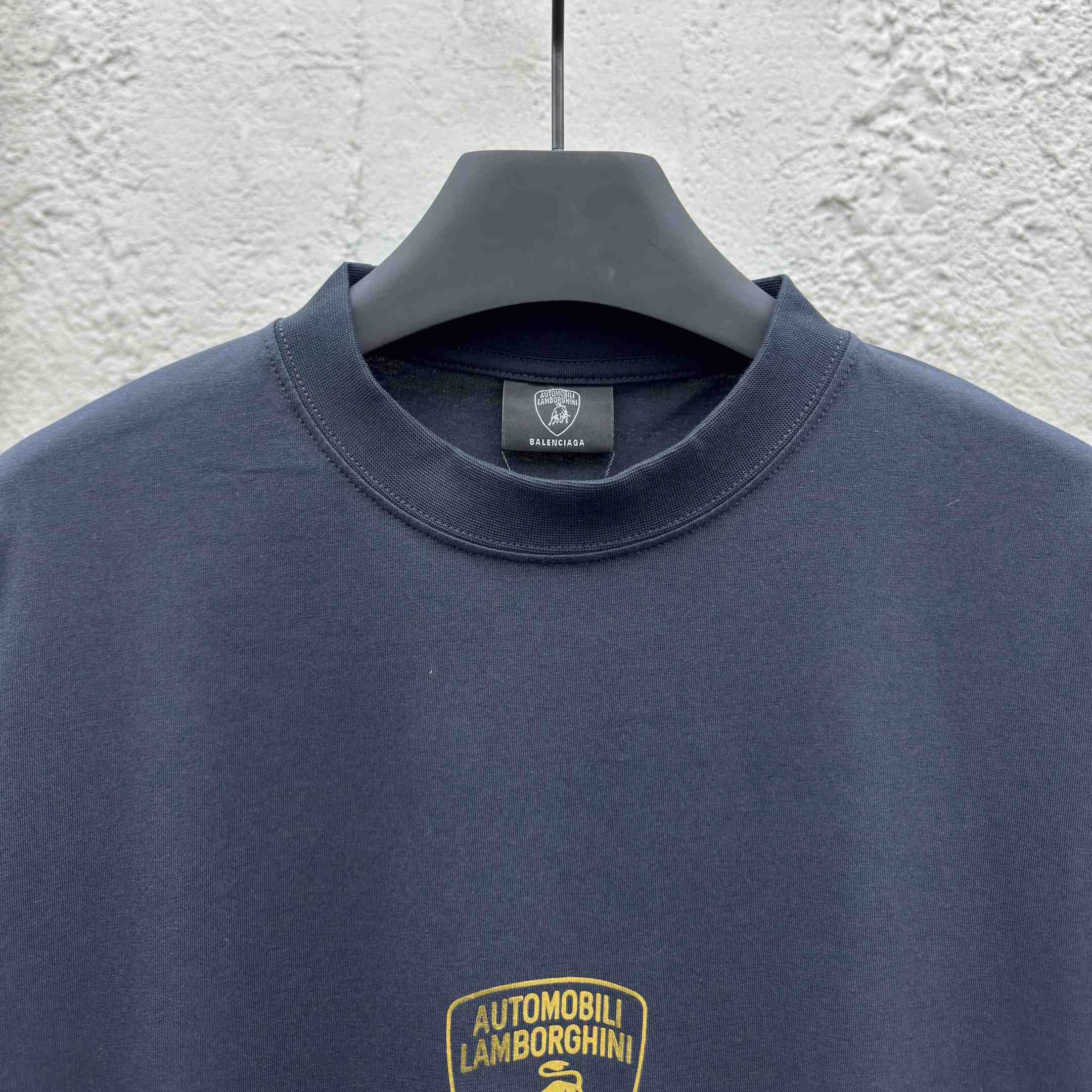 Balenciaga I Automobili Lamborghini Oversized T-Shirt inFaded Black  - EUR FASHION