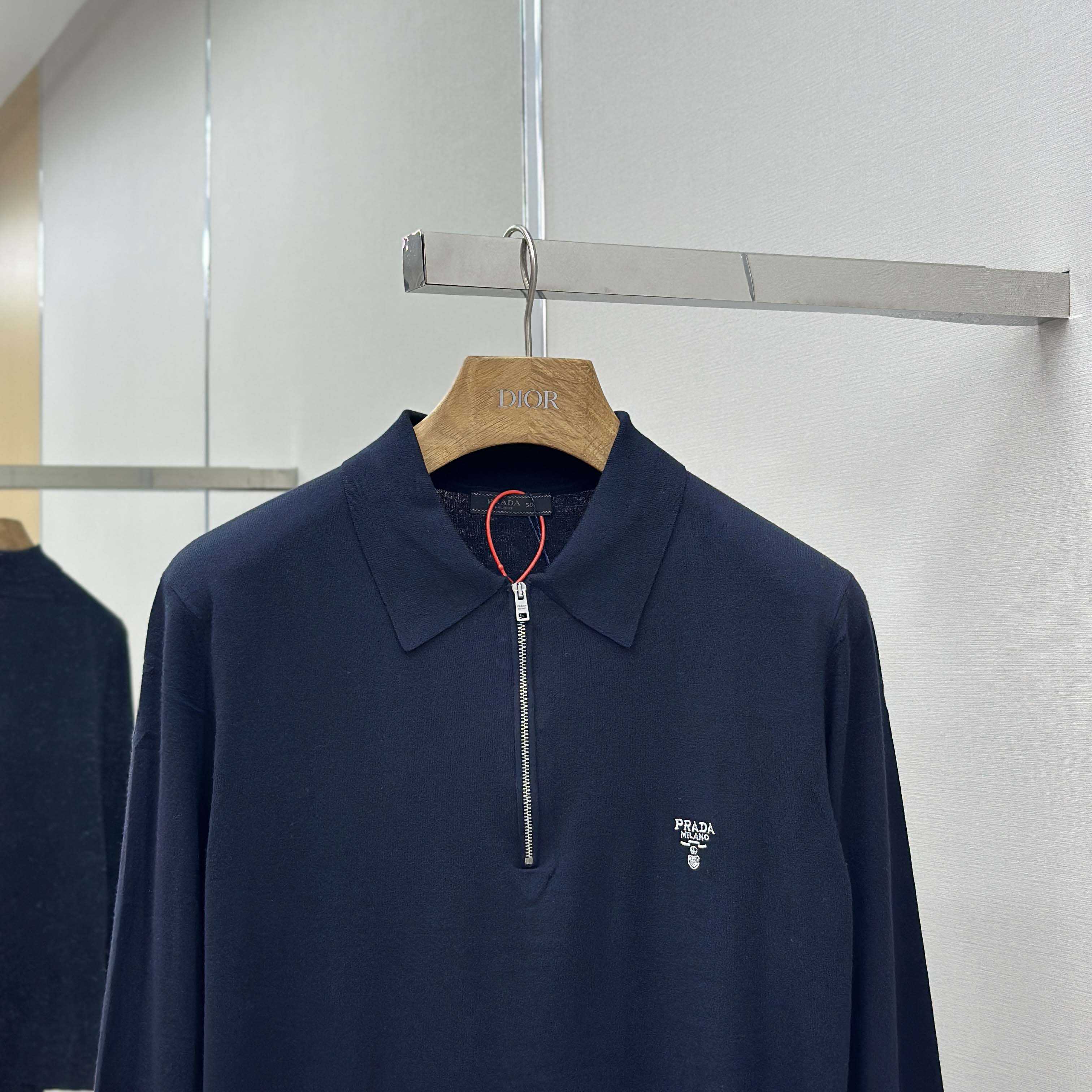 Prada Superfine Wool Polo Shirt - EUR FASHION