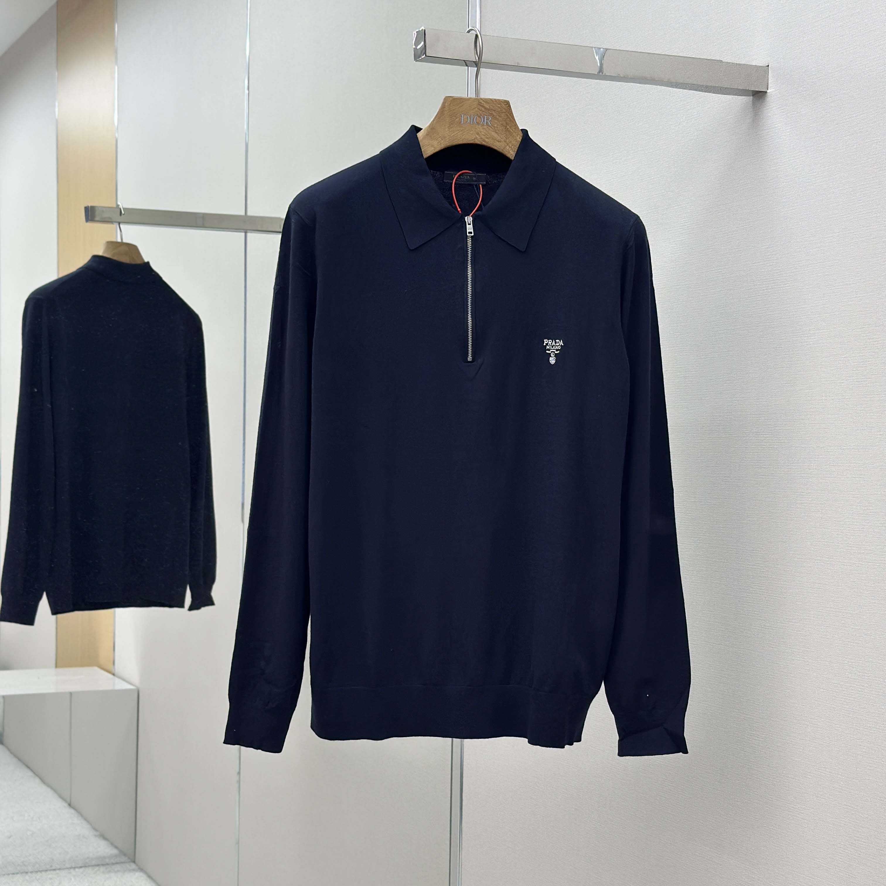 Prada Superfine Wool Polo Shirt - EUR FASHION