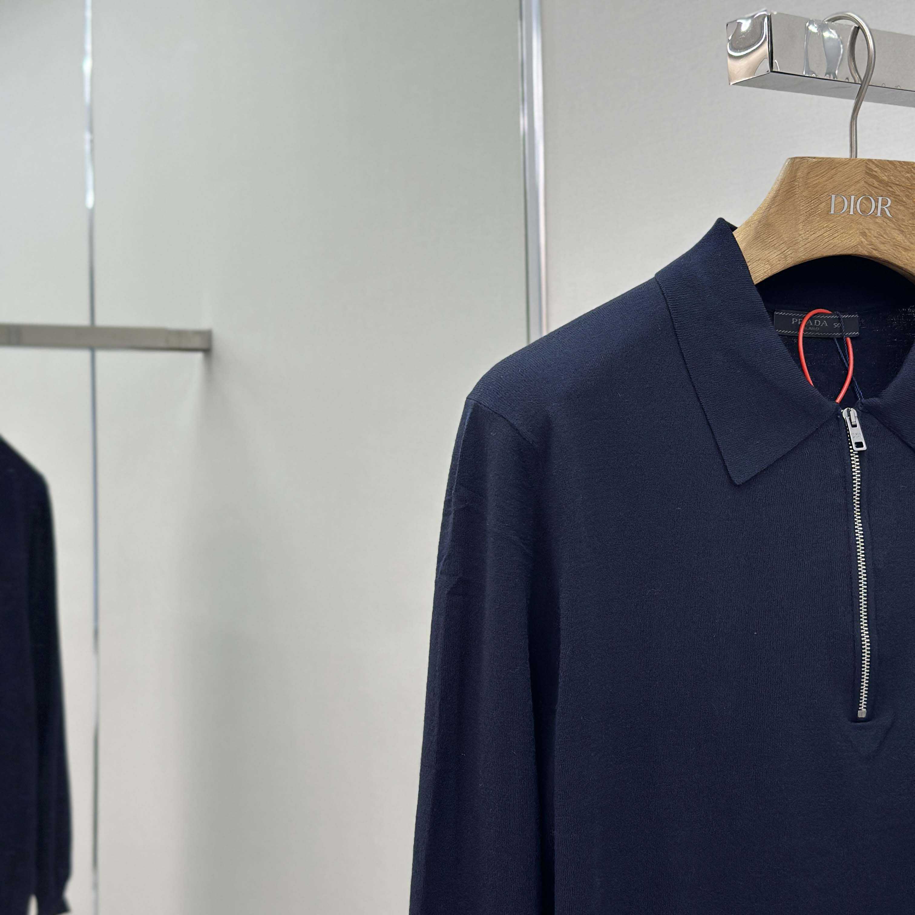 Prada Superfine Wool Polo Shirt - EUR FASHION