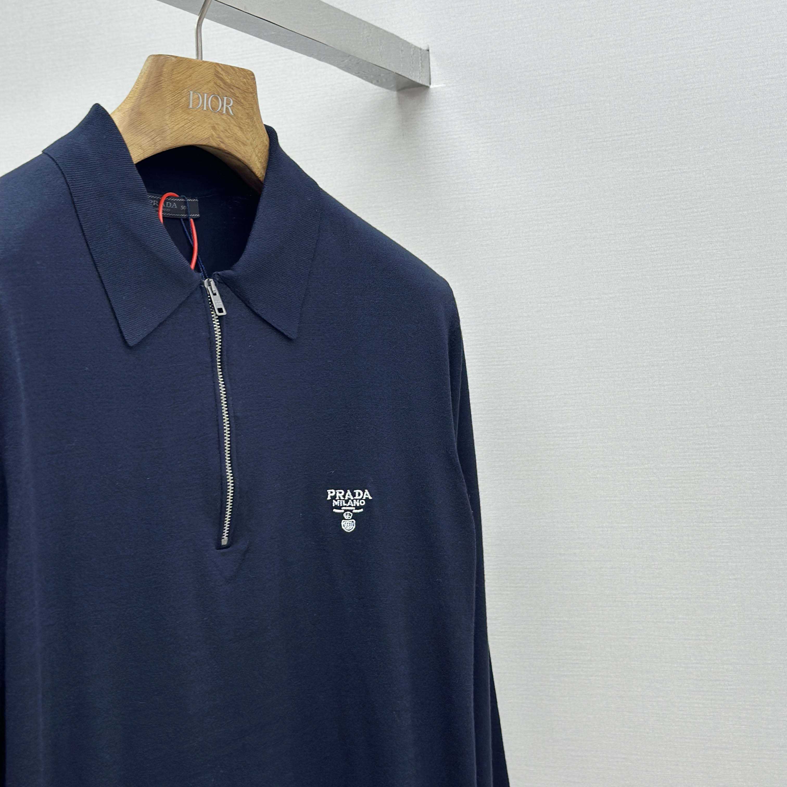 Prada Superfine Wool Polo Shirt - EUR FASHION