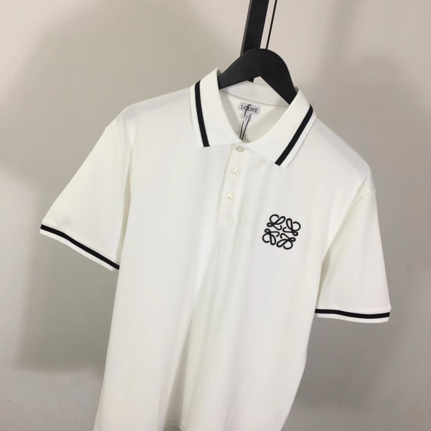Loewe Logo Cotton Polo Shirt - EUR FASHION
