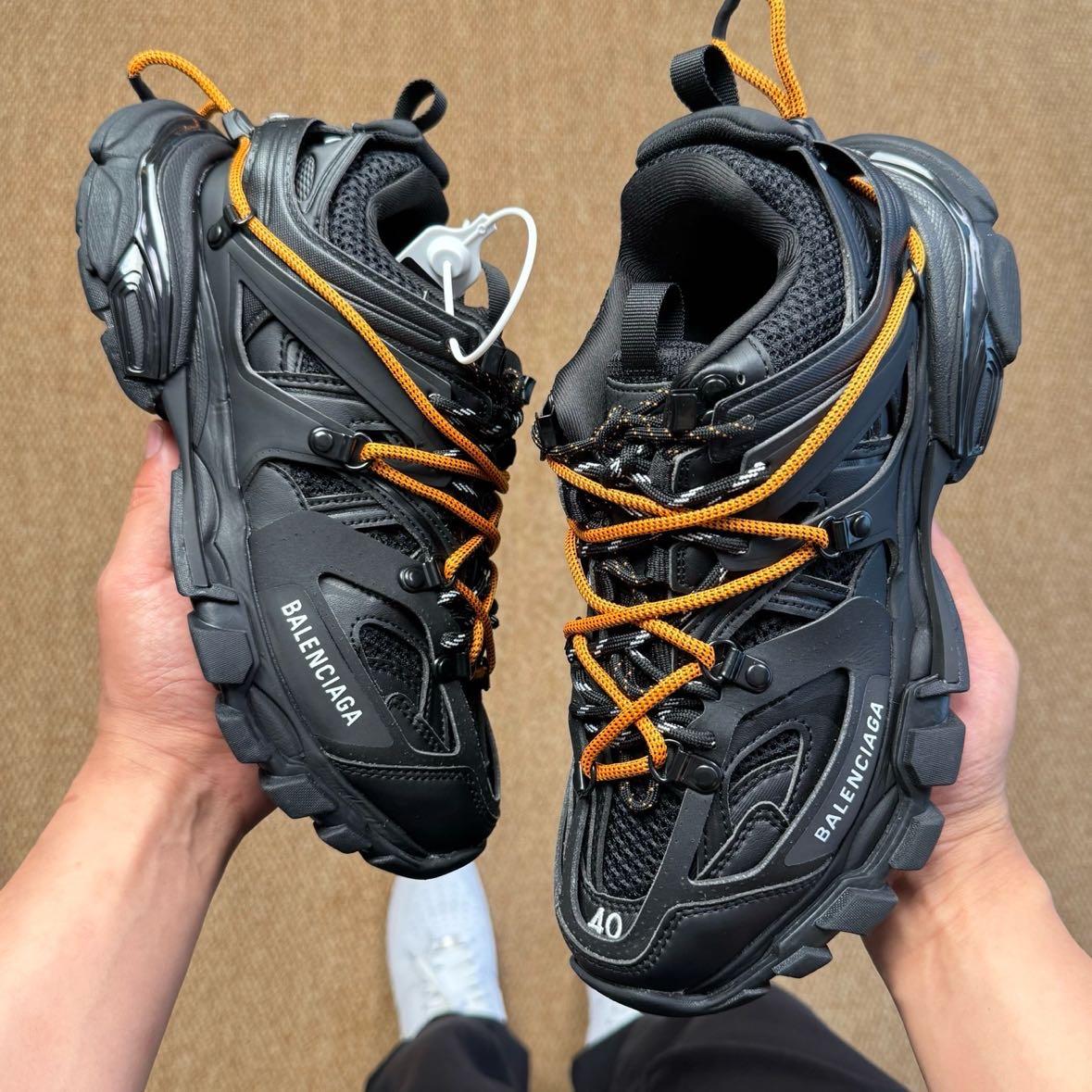 Balenciaga Track Trail Laces Sneaker In Black - EUR FASHION