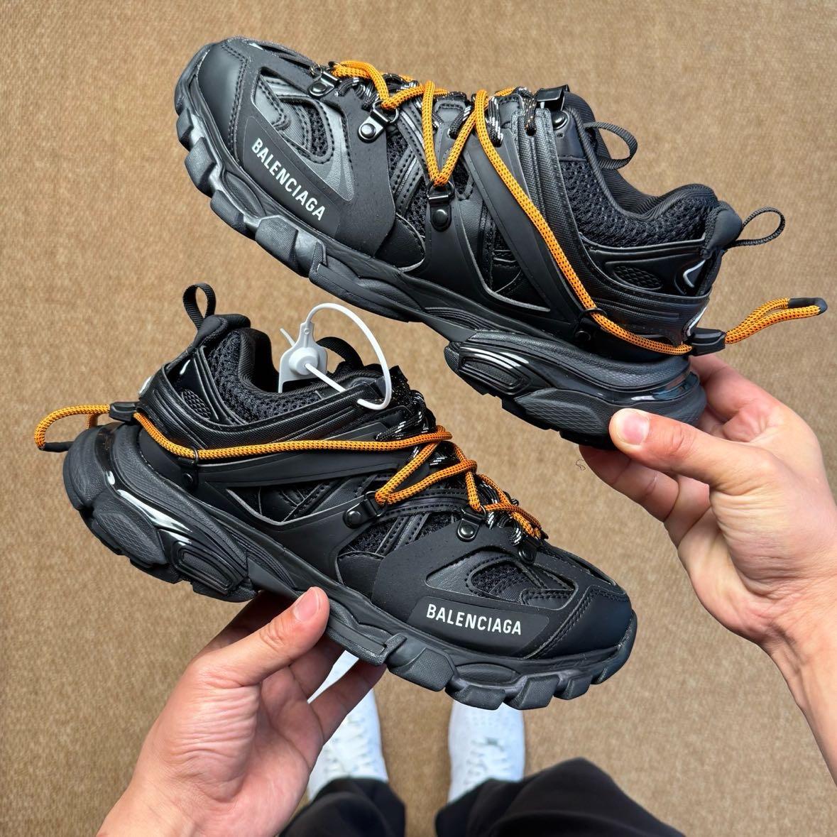 Balenciaga Track Trail Laces Sneaker In Black - EUR FASHION