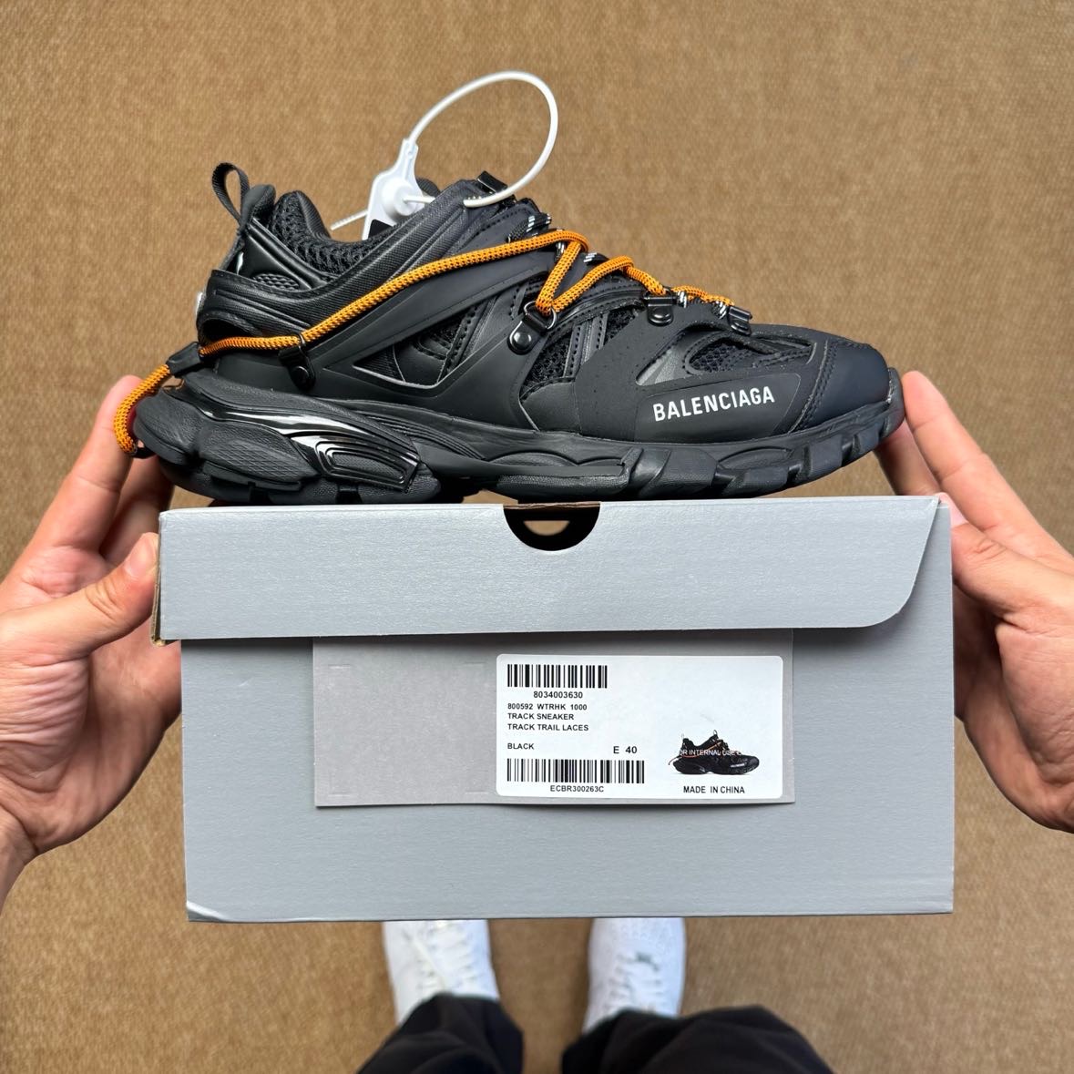 Balenciaga Track Trail Laces Sneaker In Black - EUR FASHION