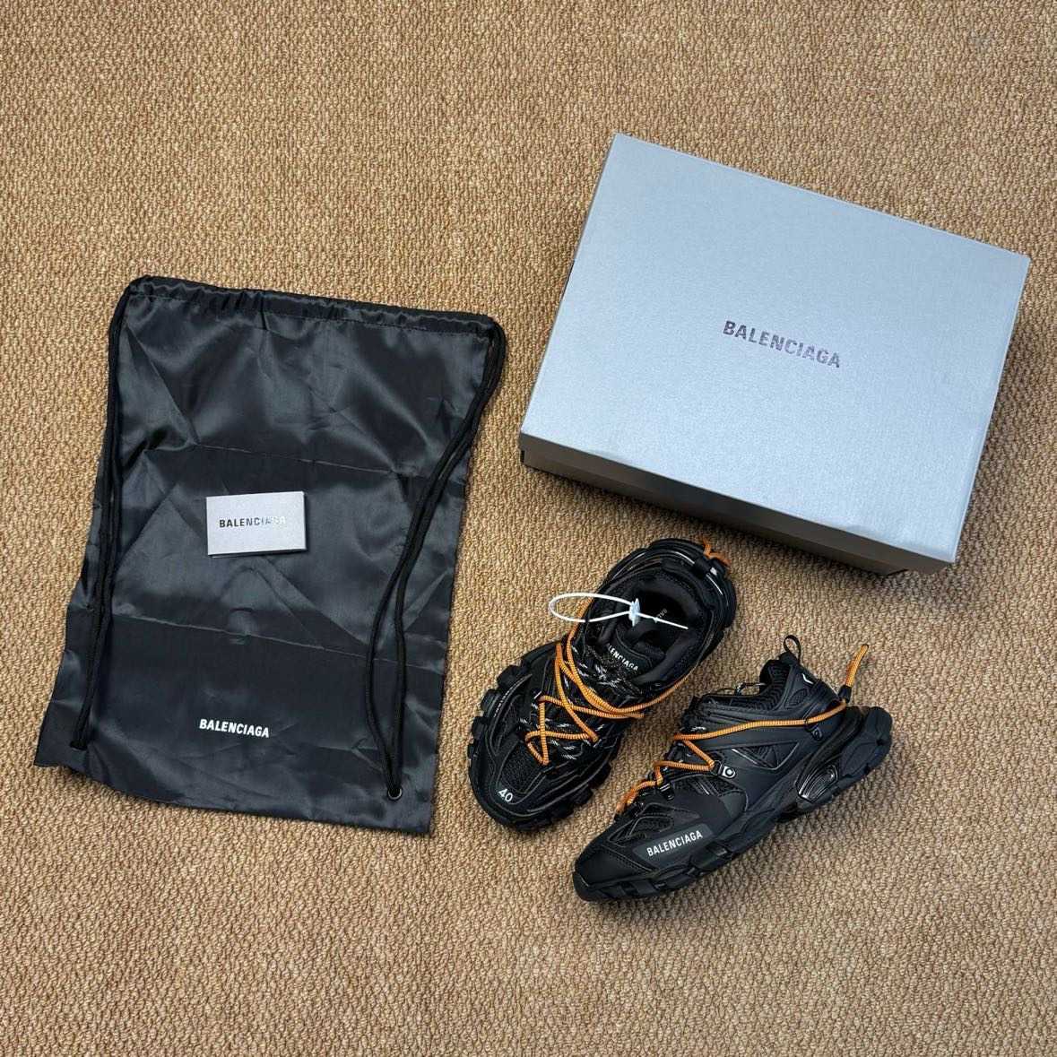 Balenciaga Track Trail Laces Sneaker In Black - EUR FASHION
