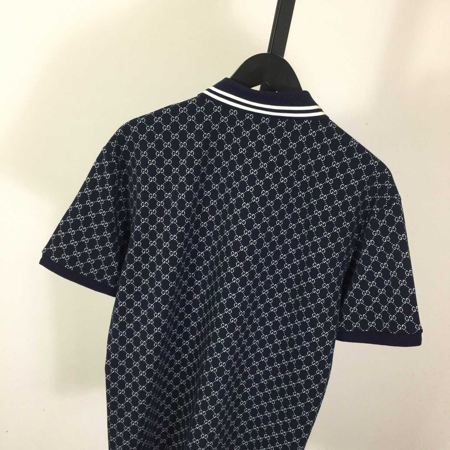 Gucci GG Cotton Jersey Jacquard Polo Shirt - EUR FASHION
