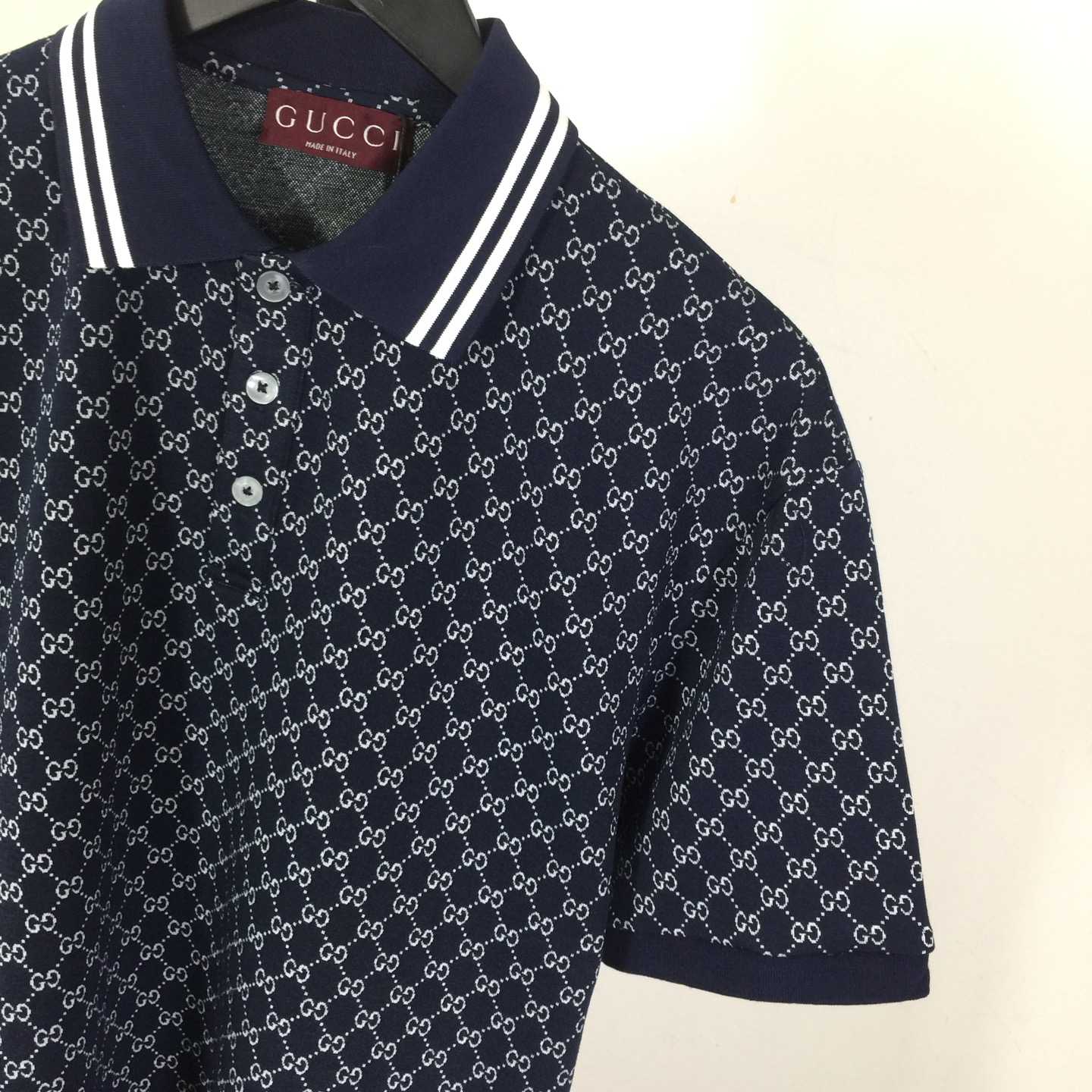 Gucci GG Cotton Jersey Jacquard Polo Shirt - EUR FASHION