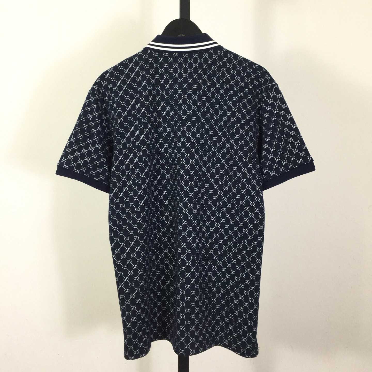 Gucci GG Cotton Jersey Jacquard Polo Shirt - EUR FASHION