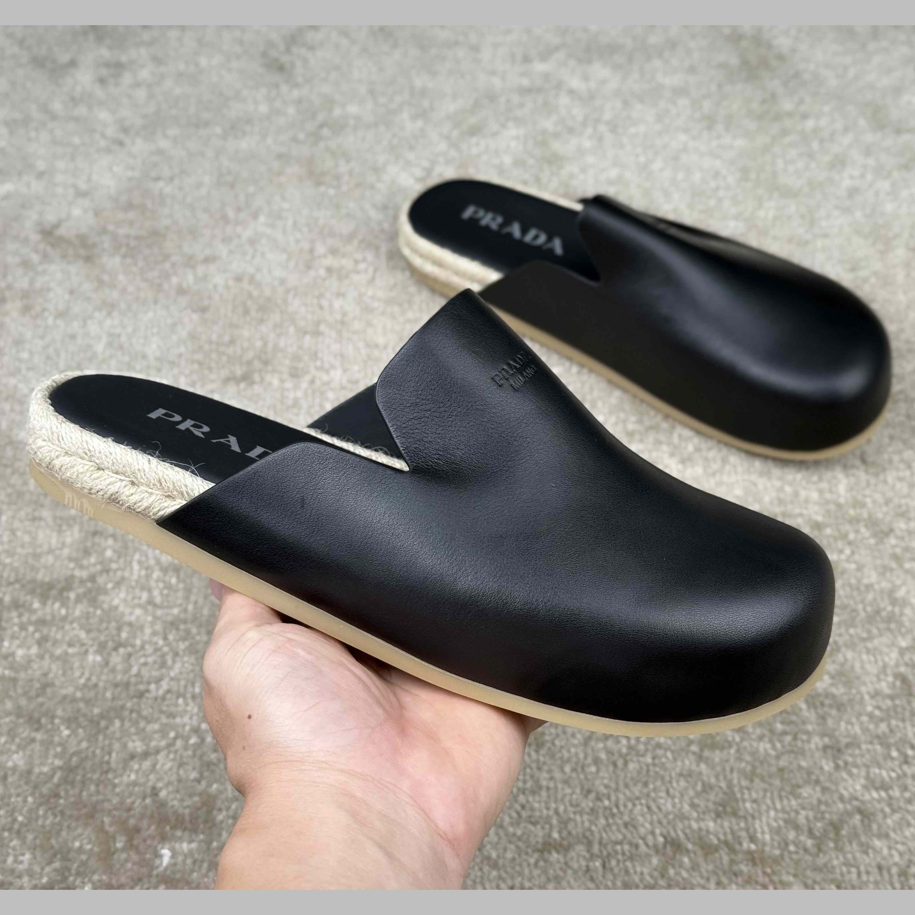 Prada Leather Mules - EUR FASHION