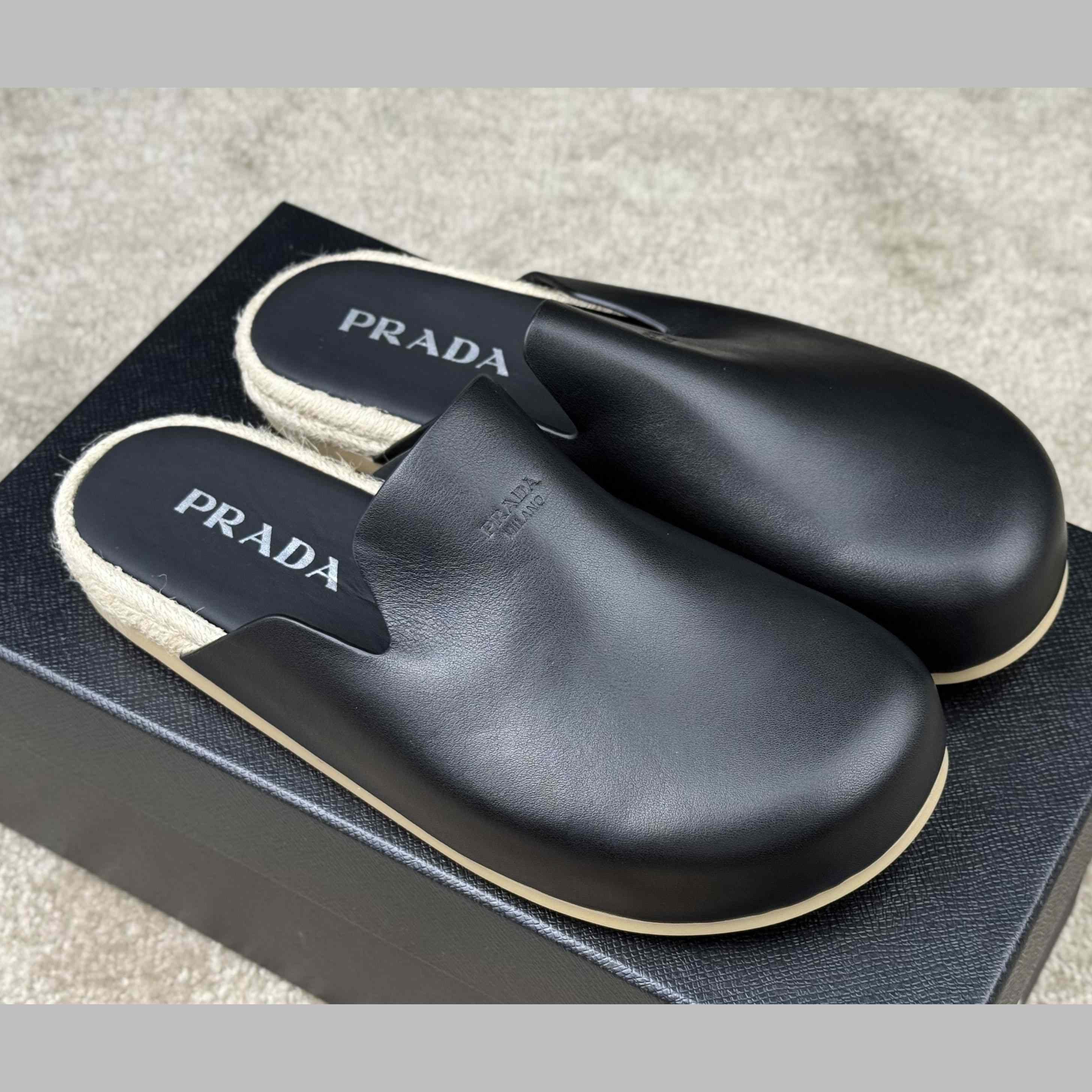 Prada Leather Mules - EUR FASHION
