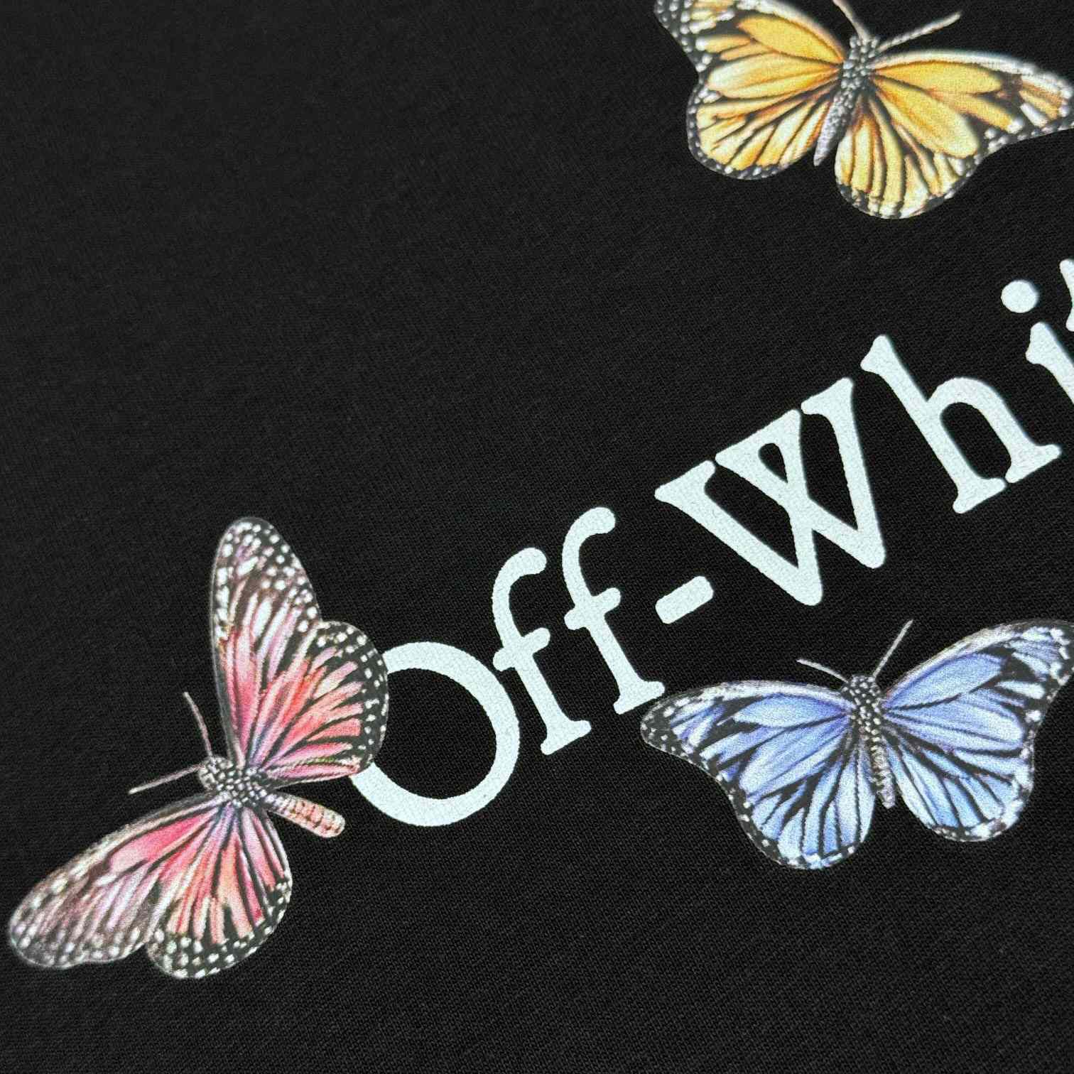 Off White Butterfly Bookish T-Shirt - EUR FASHION