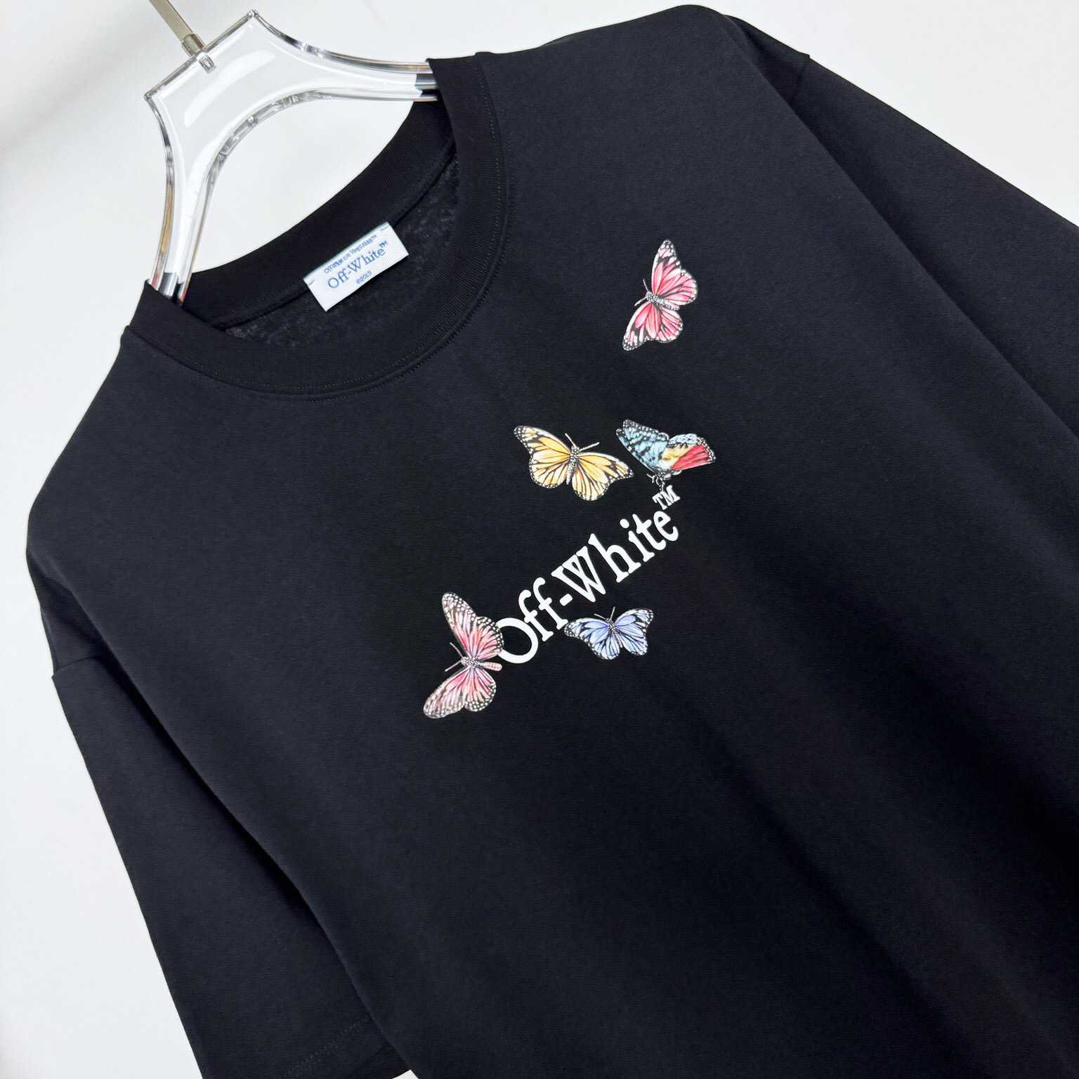 Off White Butterfly Bookish T-Shirt - EUR FASHION