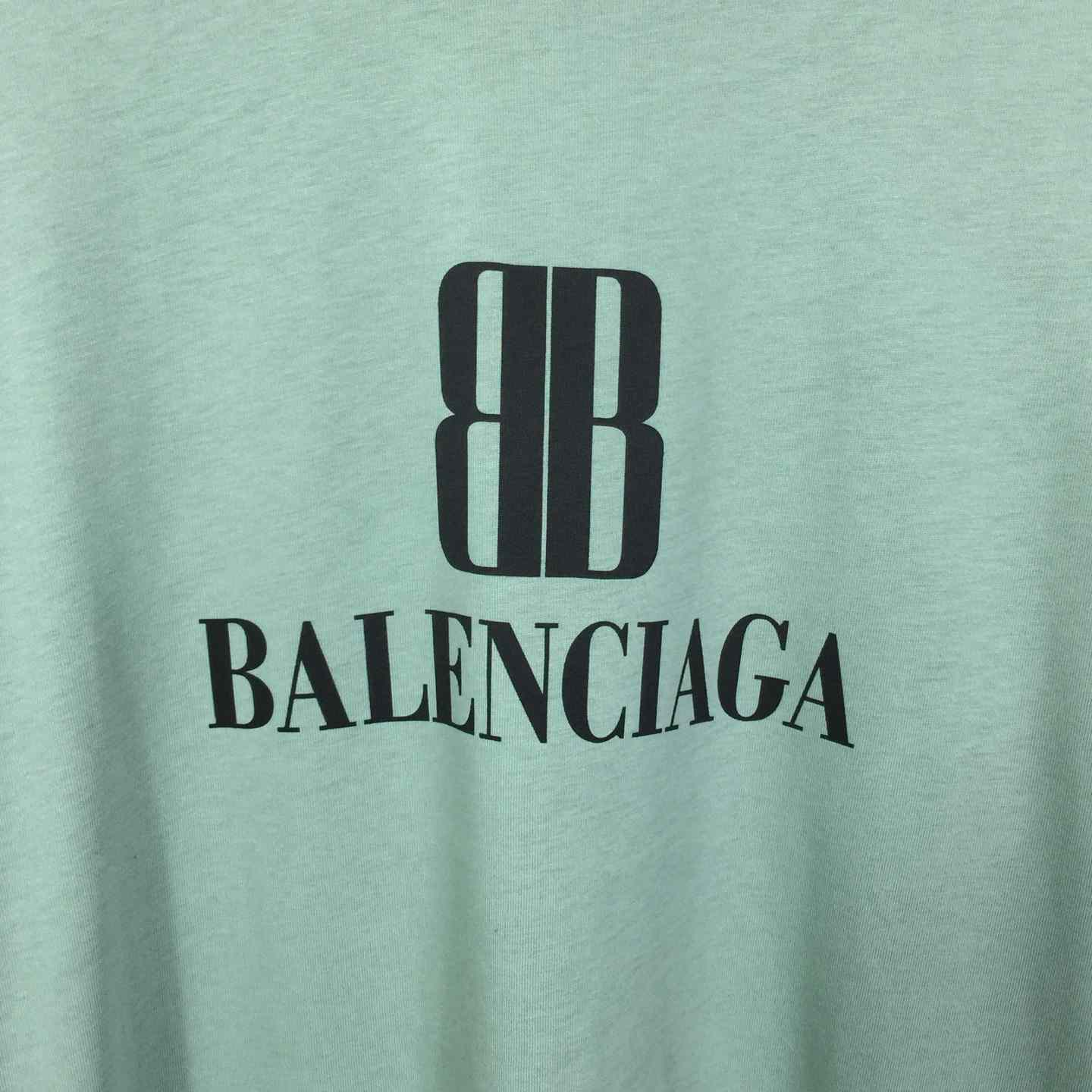Balenciaga BB Logo Cotton T-Shirt Medium Fit - EUR FASHION