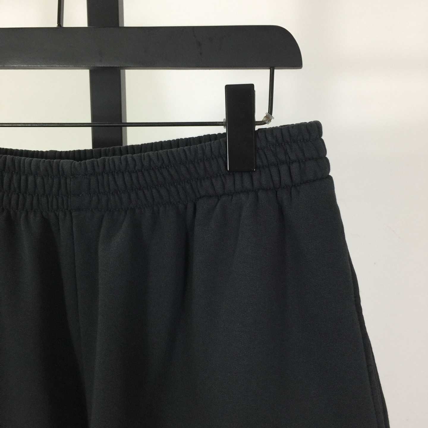 Balenciaga Uniform Merch Short In Faded Black Dry Fleece - EUR FASHION