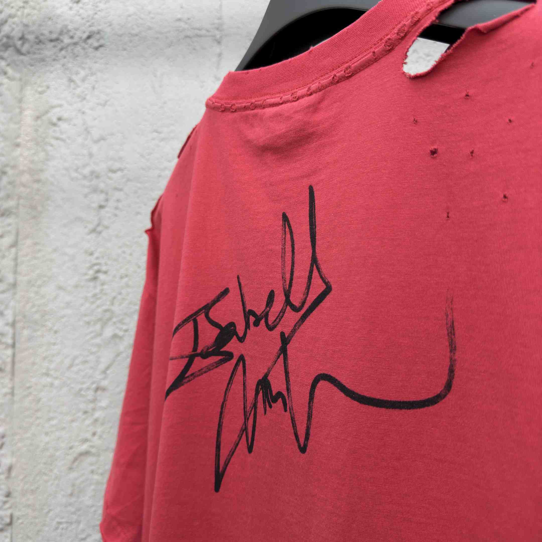 Balenciaga Isabelle Boxy T-Shirt in faded red dry jersey - EUR FASHION
