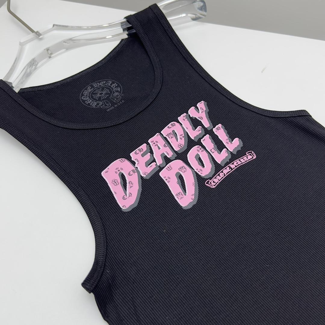 Chrome Hearts x Deadly Doll Tank Top Black/Pink  - EUR FASHION
