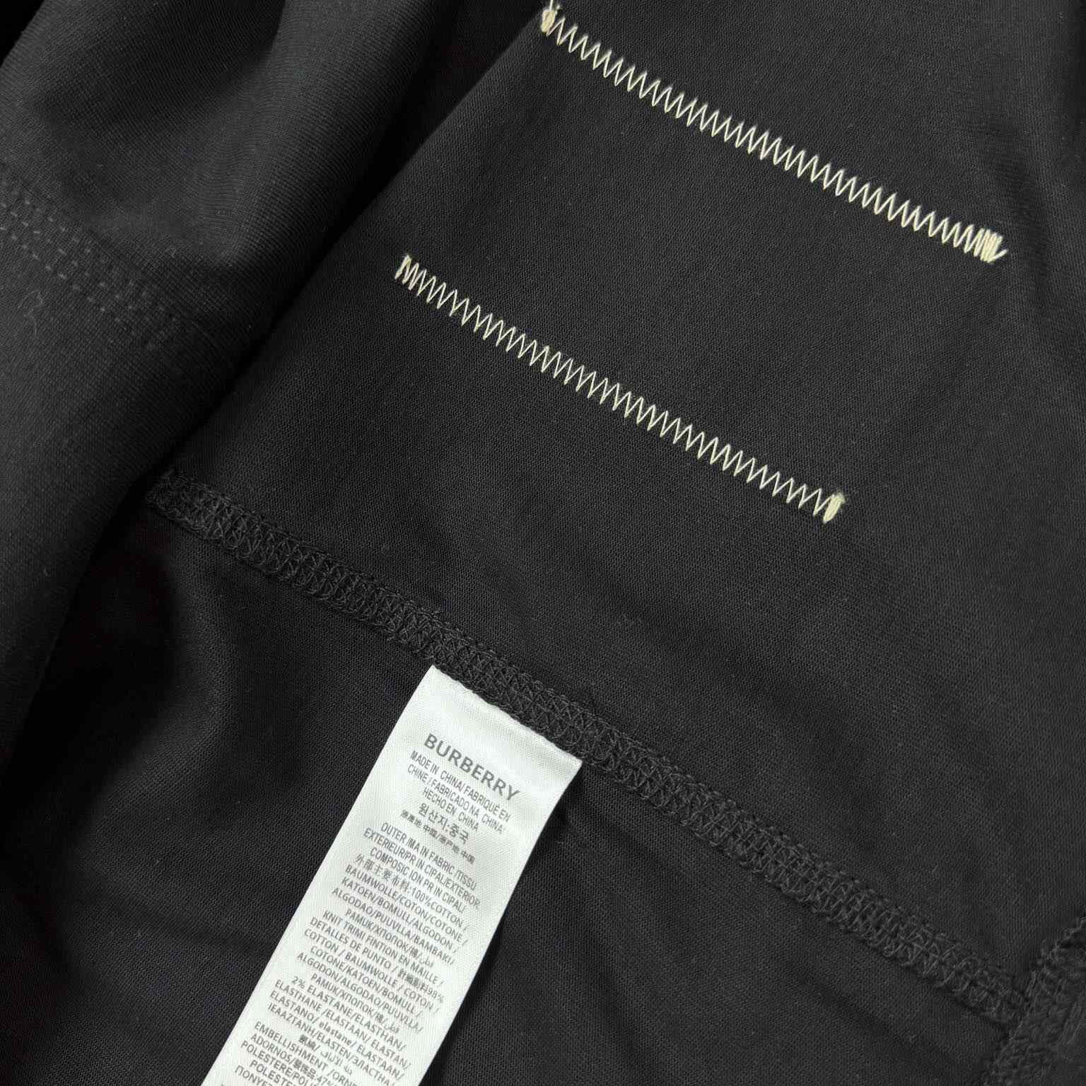 Burberry Check Label Cotton T-shirt  - EUR FASHION