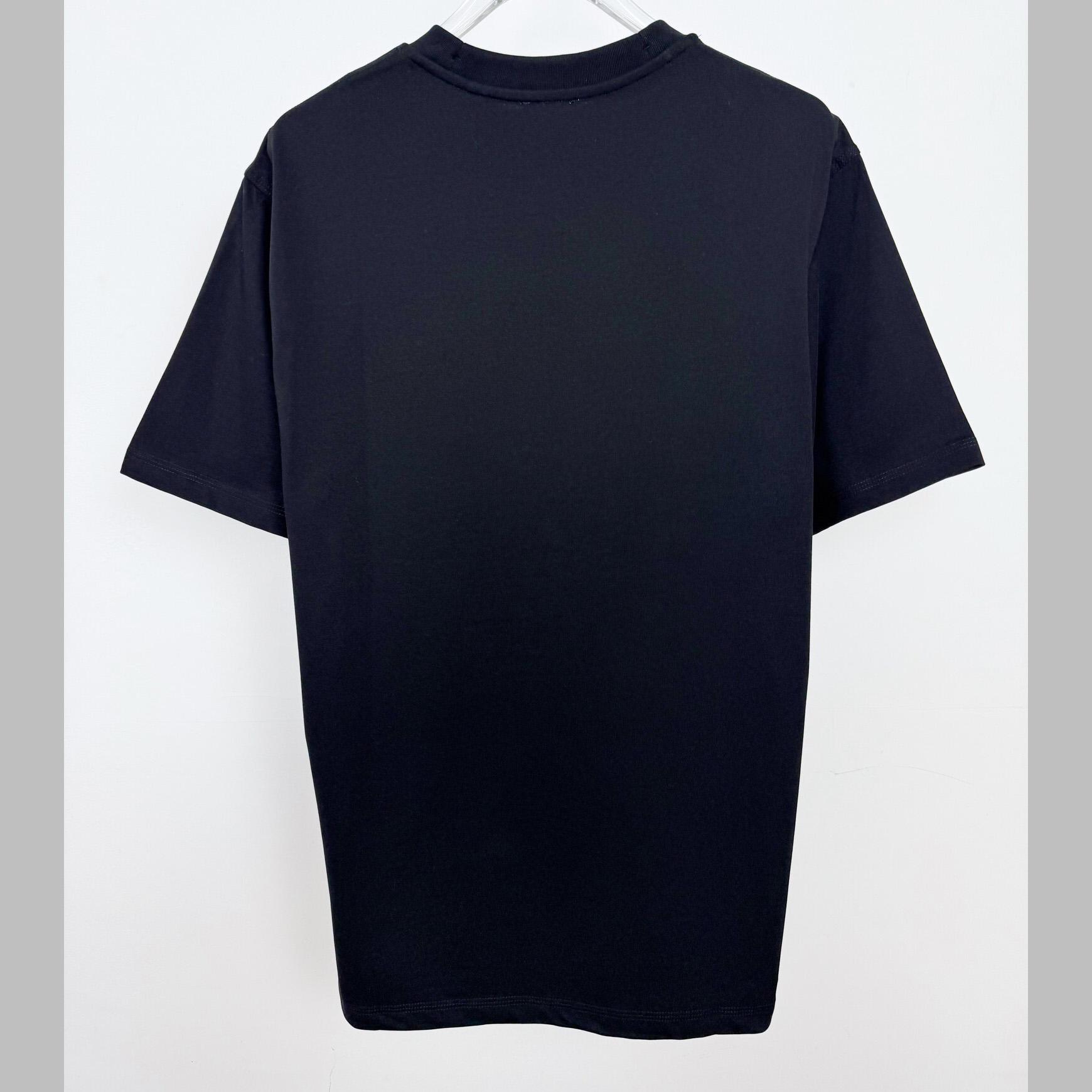Burberry Check Label Cotton T-shirt  - EUR FASHION