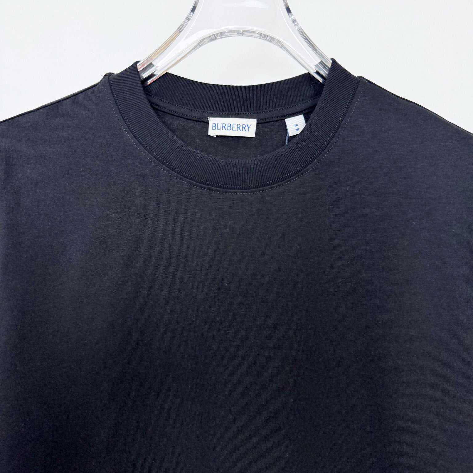 Burberry Check Label Cotton T-shirt  - EUR FASHION