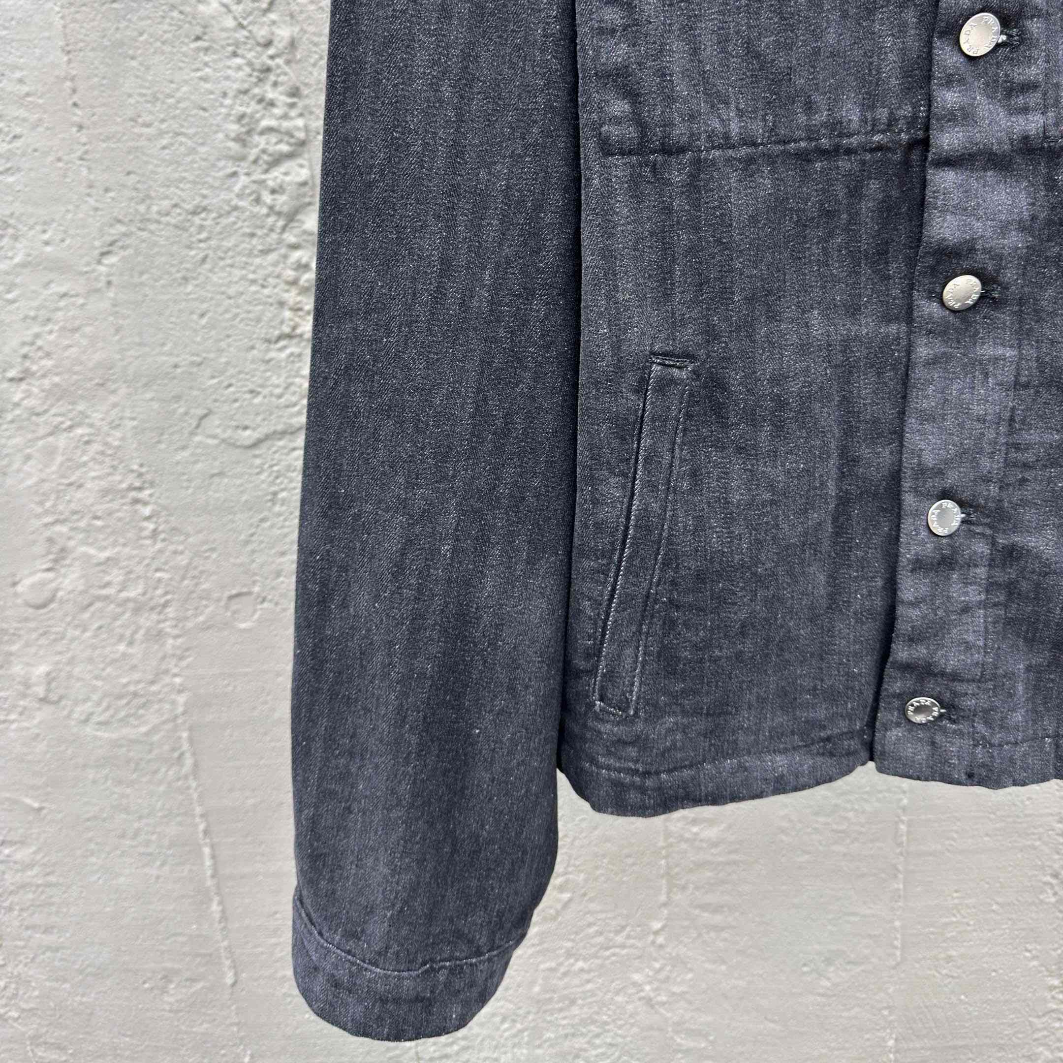 Prada Chevron Denim Blouson Jacket - EUR FASHION