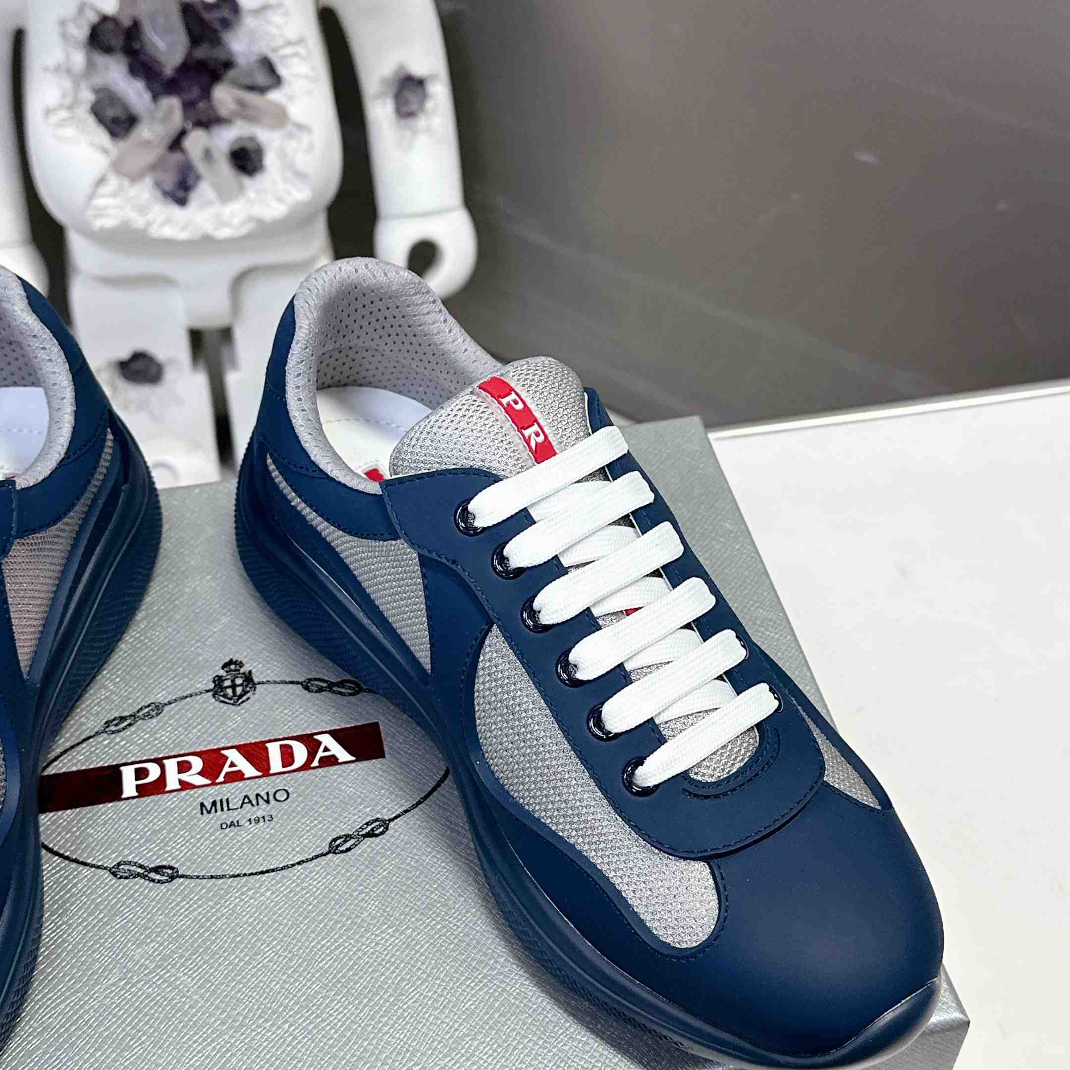 Prada America's Cup Soft Rubber And Bike Fabric Sneakers - EUR FASHION