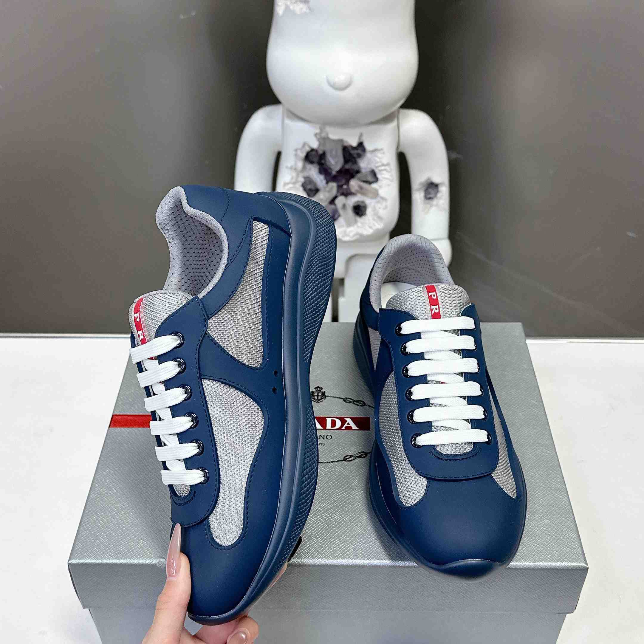 Prada America's Cup Soft Rubber And Bike Fabric Sneakers - EUR FASHION