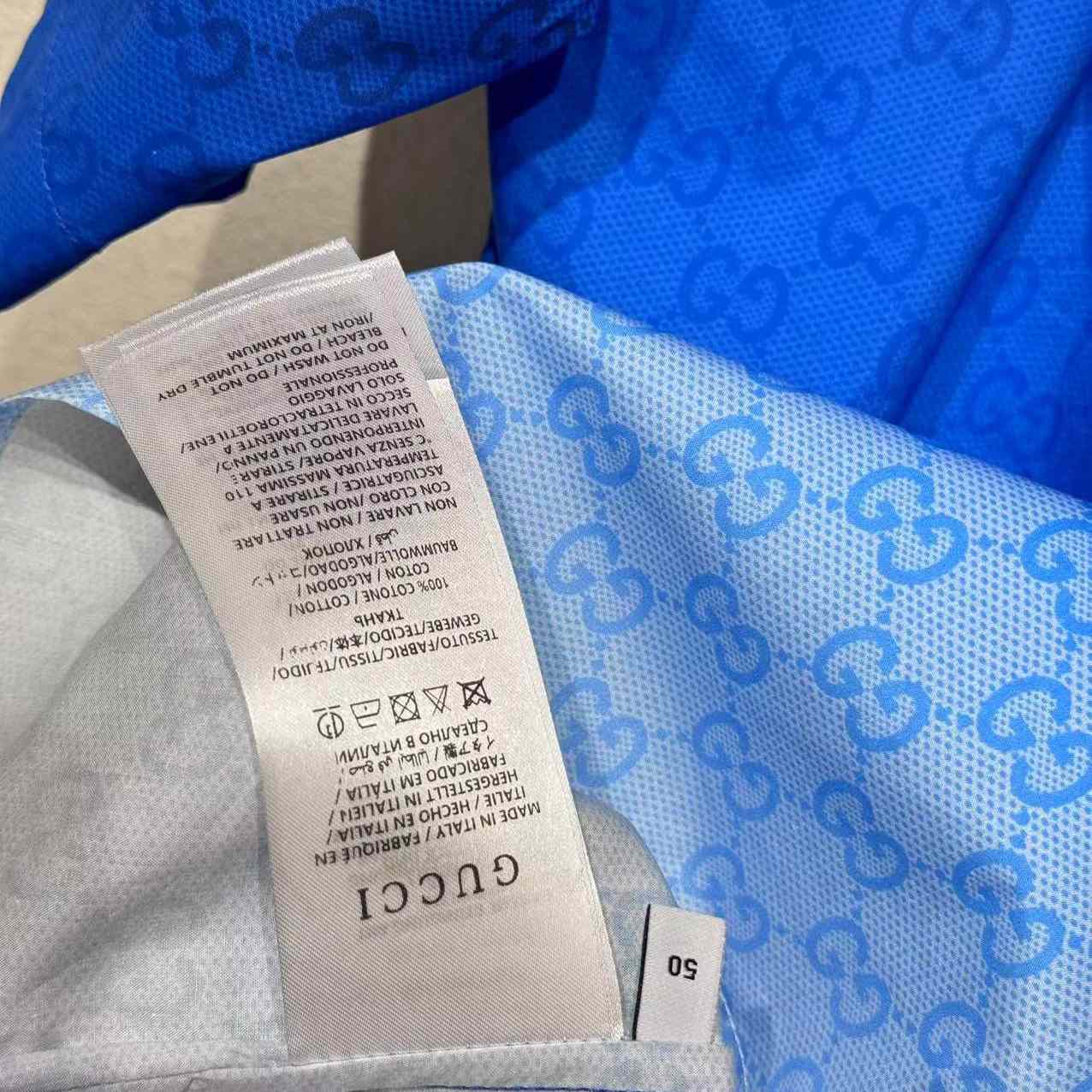 Gucci Printed Cotton Poplin Bowling Shirt - EUR FASHION