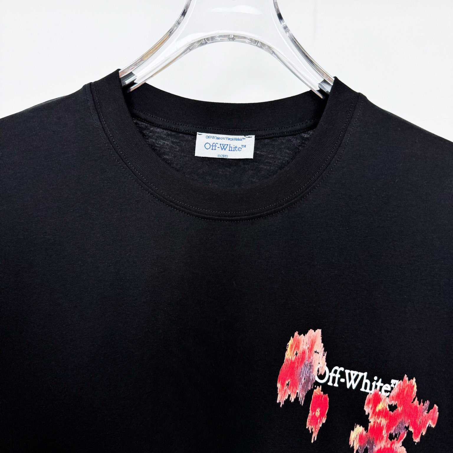 Off-White Arrow-Print T-shirt Black - EUR FASHION