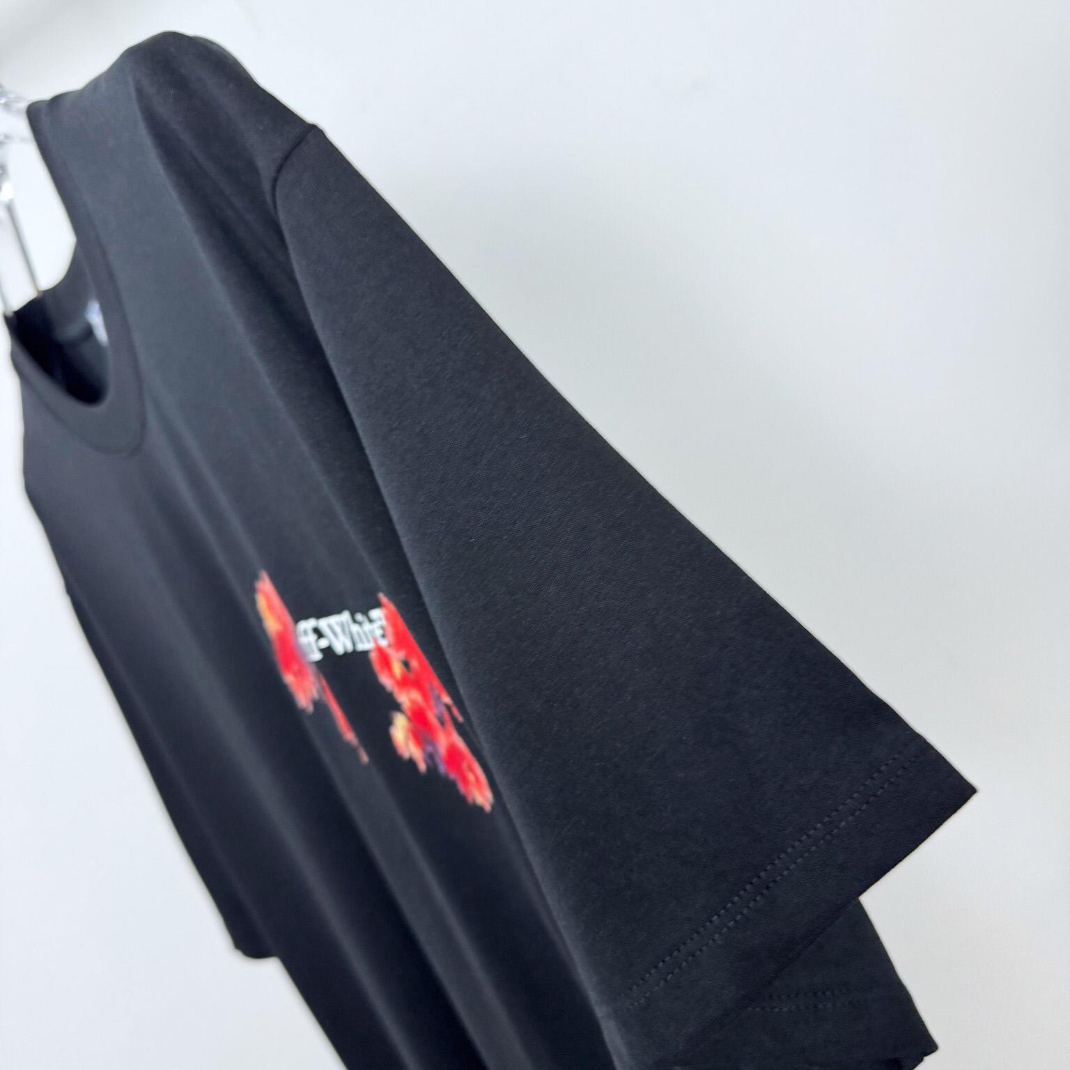 Off-White Arrow-Print T-shirt Black - EUR FASHION