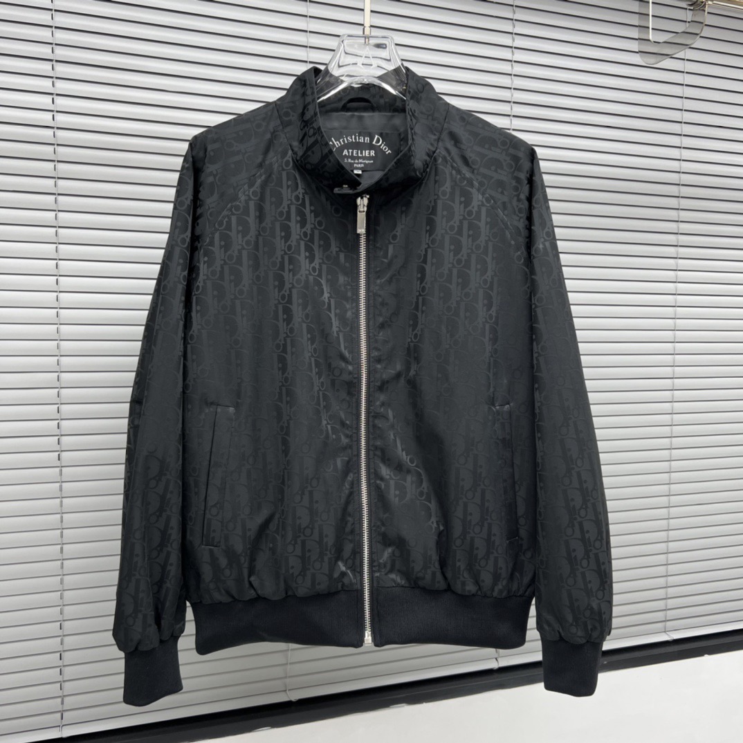 Dior Oblique Jacquard Bomber Jacket  - EUR FASHION