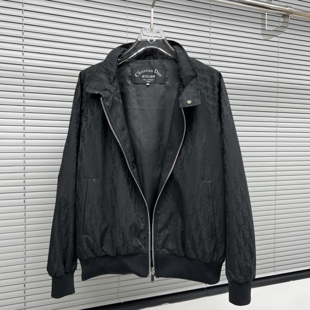 Dior Oblique Jacquard Bomber Jacket  - EUR FASHION