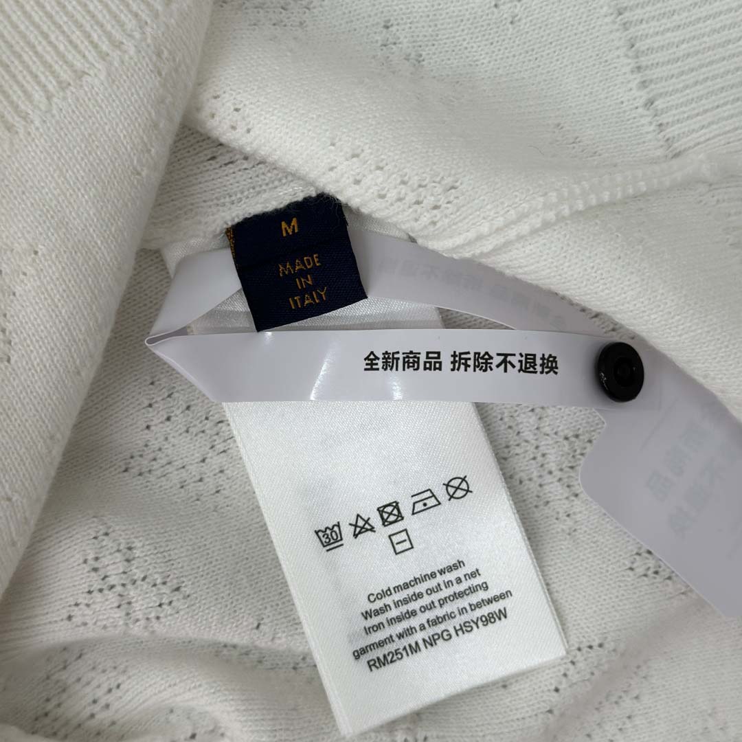 Louis Vuitton Monogram Pointelle Cotton Pullover   1AGJHC - EUR FASHION