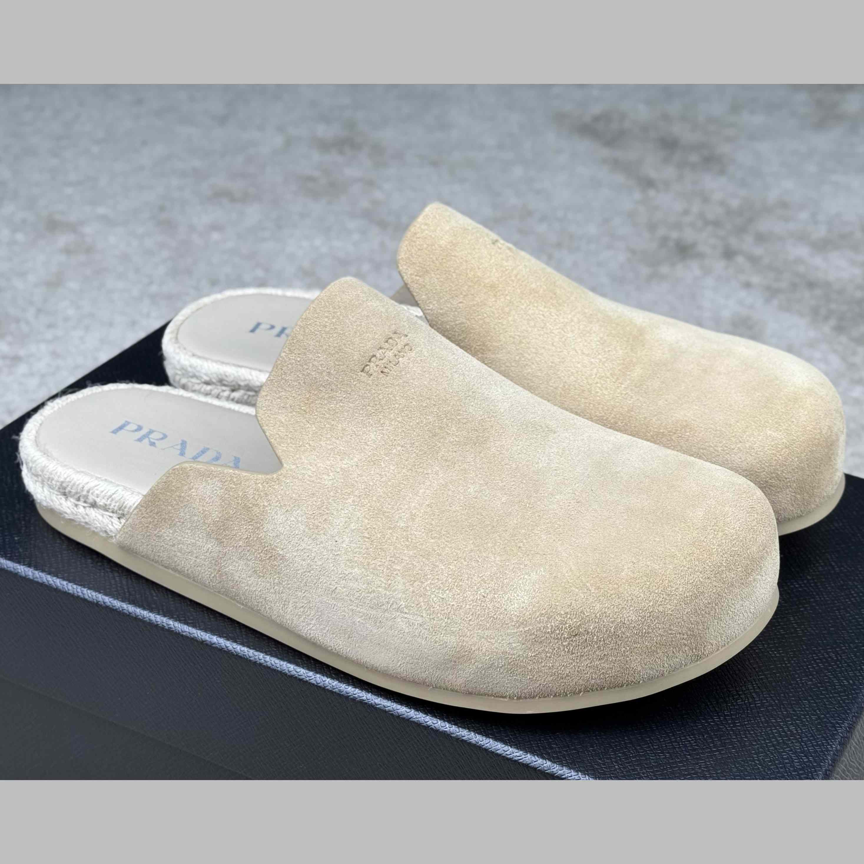 Prada Suede Mules - EUR FASHION