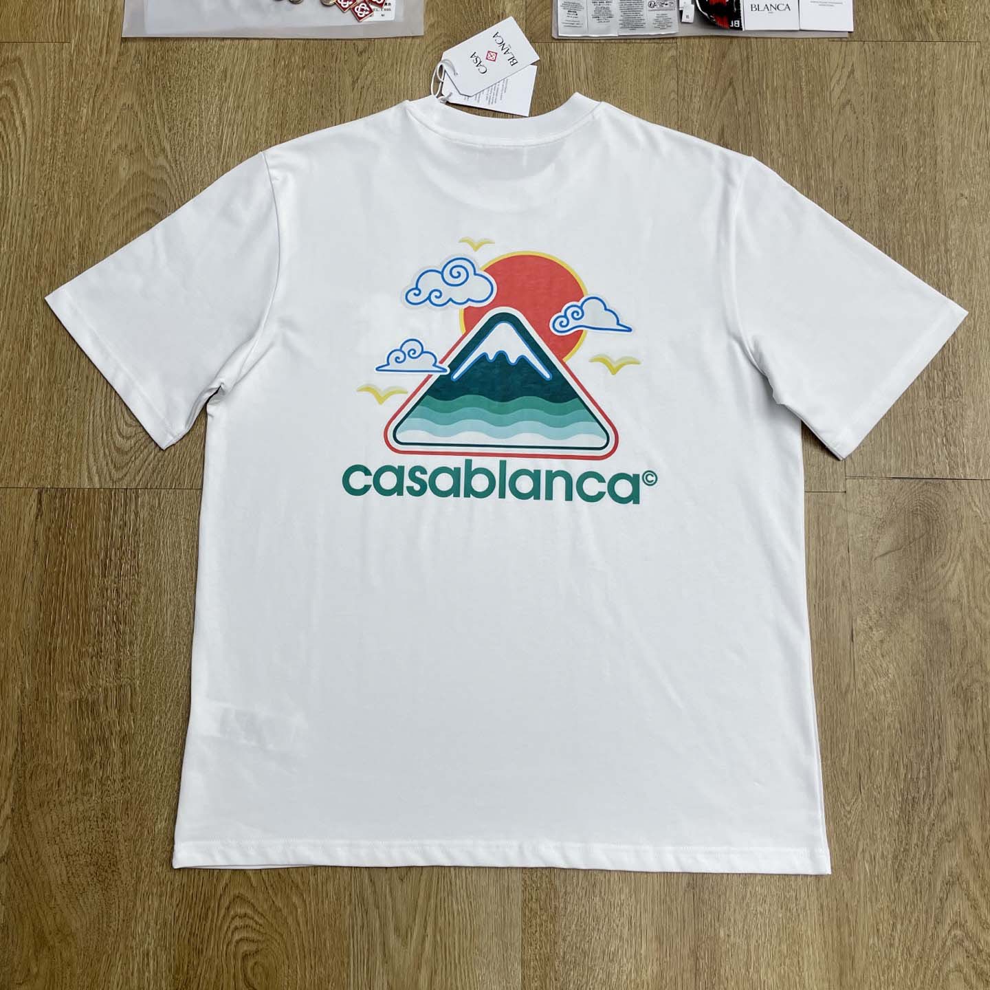 Casablanca Montagne Ondulee Short Sleeve T-shirt   C1038 - EUR FASHION