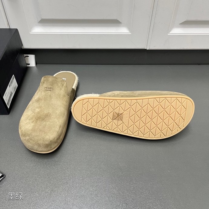 Prada Suede Mules - EUR FASHION