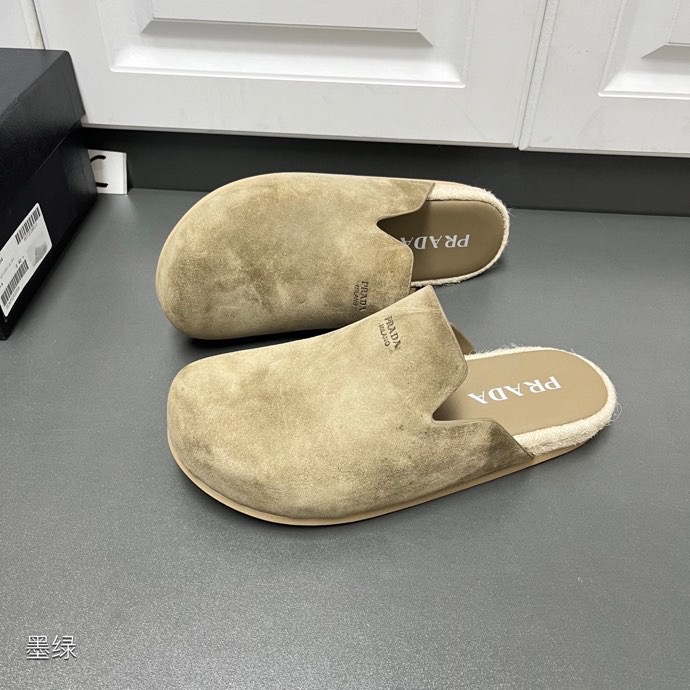 Prada Suede Mules - EUR FASHION