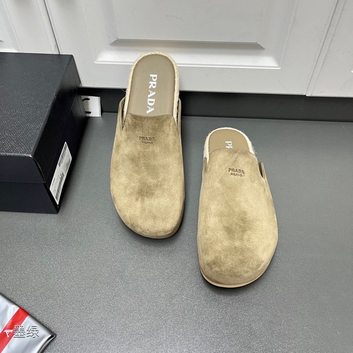 Prada Suede Mules - EUR FASHION