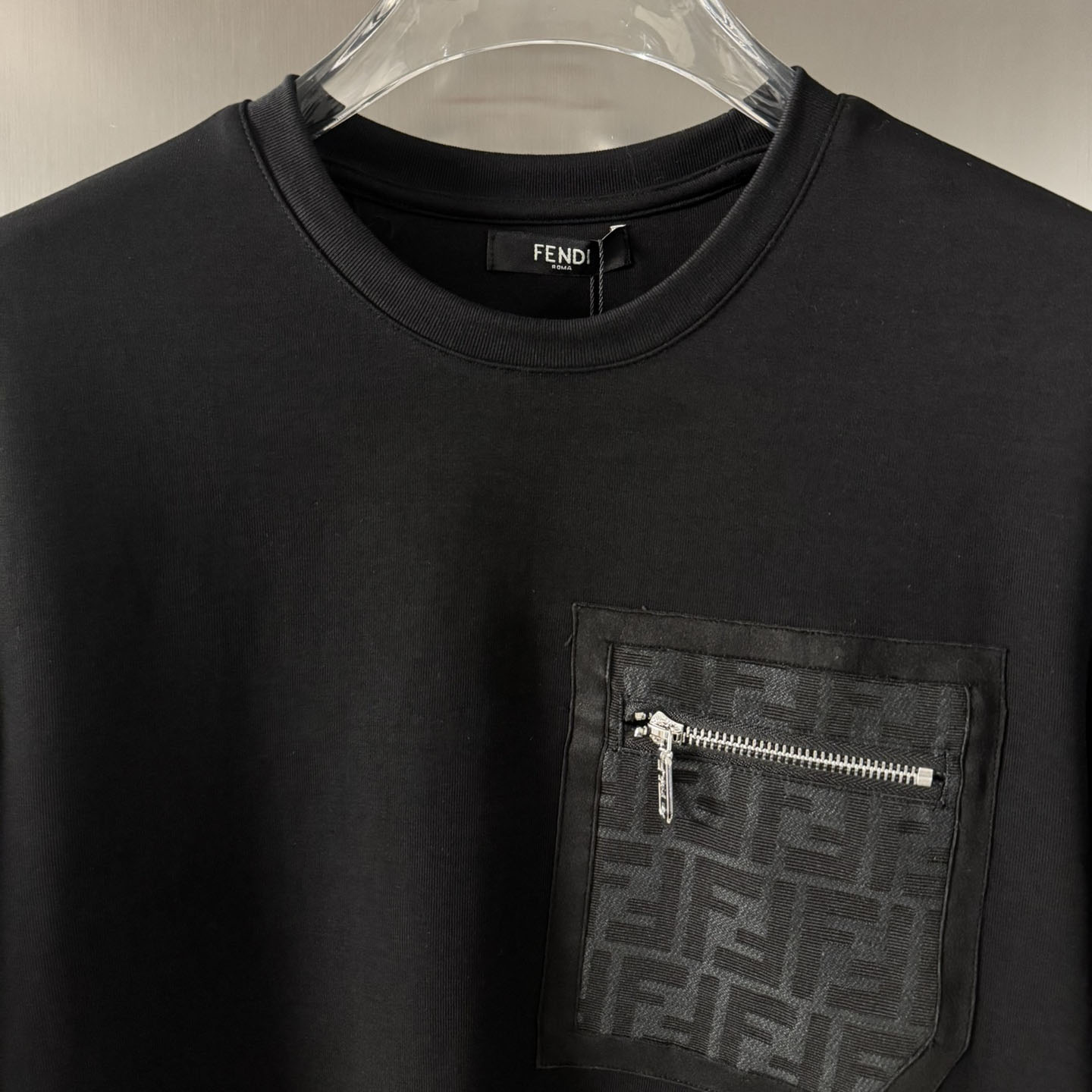 Fendi Black Jersey T-shirt - EUR FASHION