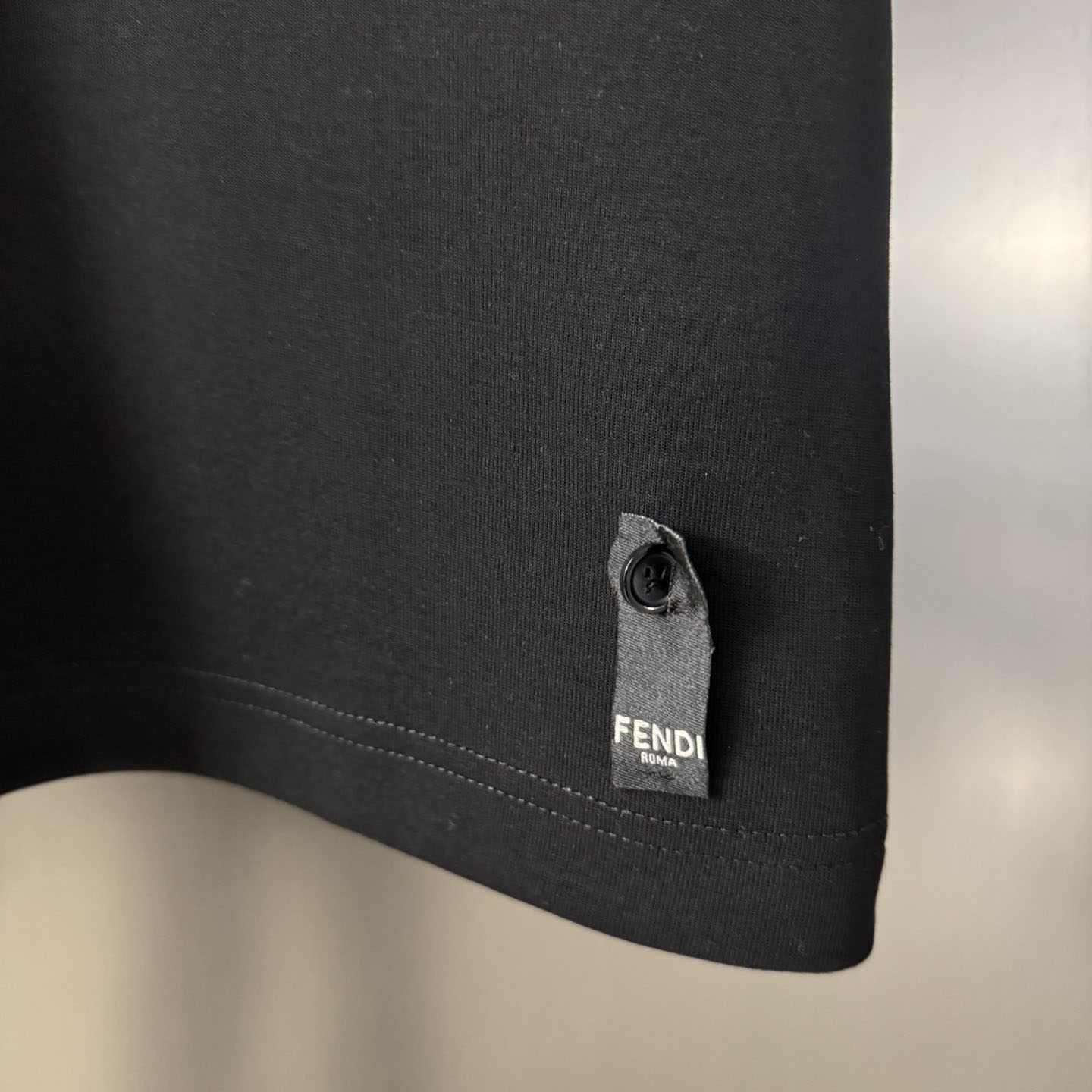 Fendi Black Jersey T-shirt - EUR FASHION