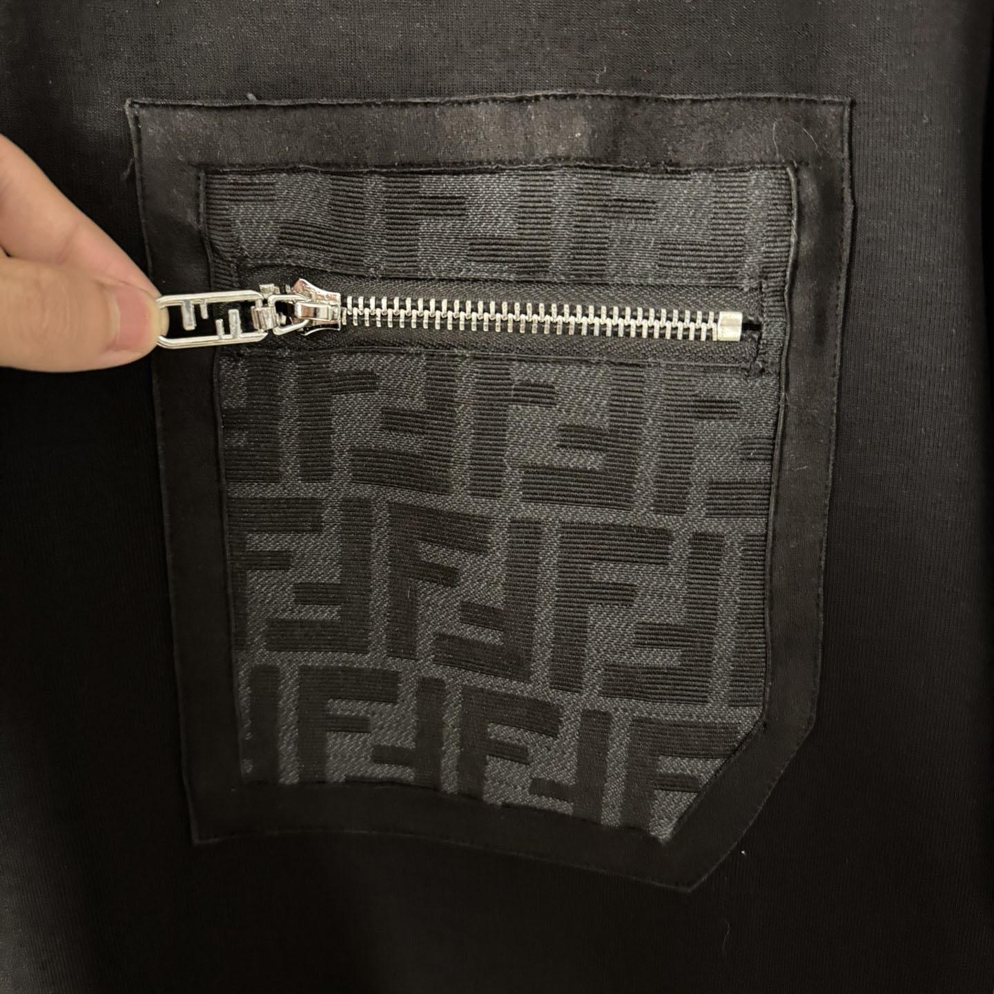 Fendi Black Jersey T-shirt - EUR FASHION