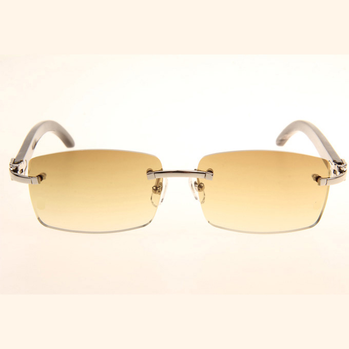 Cartier CT_3524012 Black Grey Buffalo Sunglasses In Silver Brown - EUR FASHION