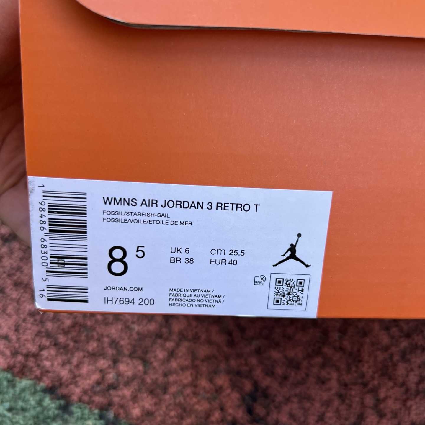 Jordan Air Jordan 3 Retro TEX Fossil Starfsh    IH7694-200  - EUR FASHION