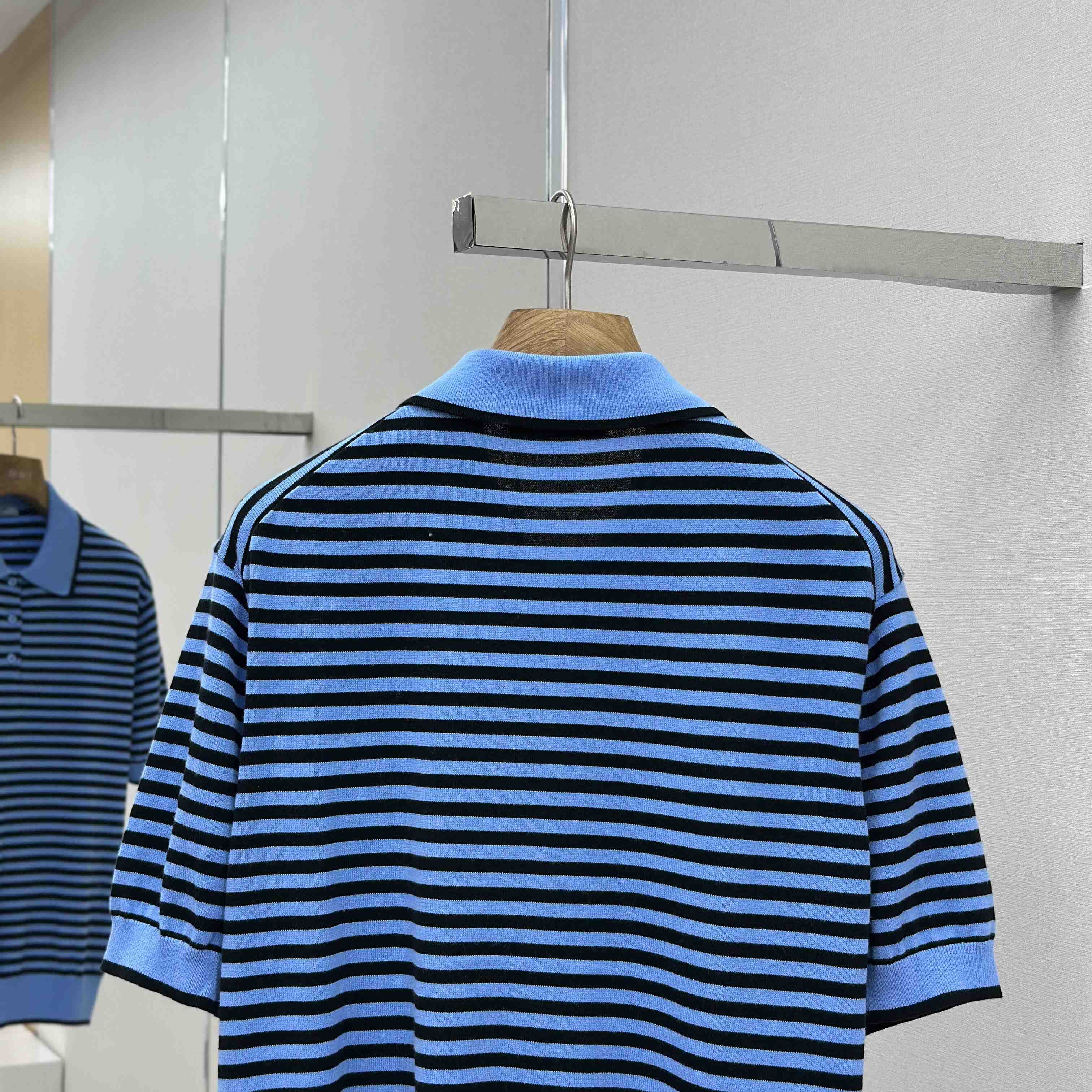 Prada Striped Cotton Polo Shirt - EUR FASHION