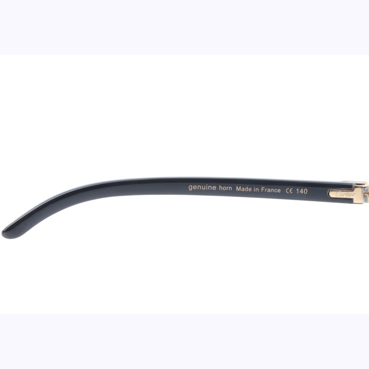 Cartier CT_3524012 Black Buffalo Sunglasses In Gold Gradient Blue - EUR FASHION