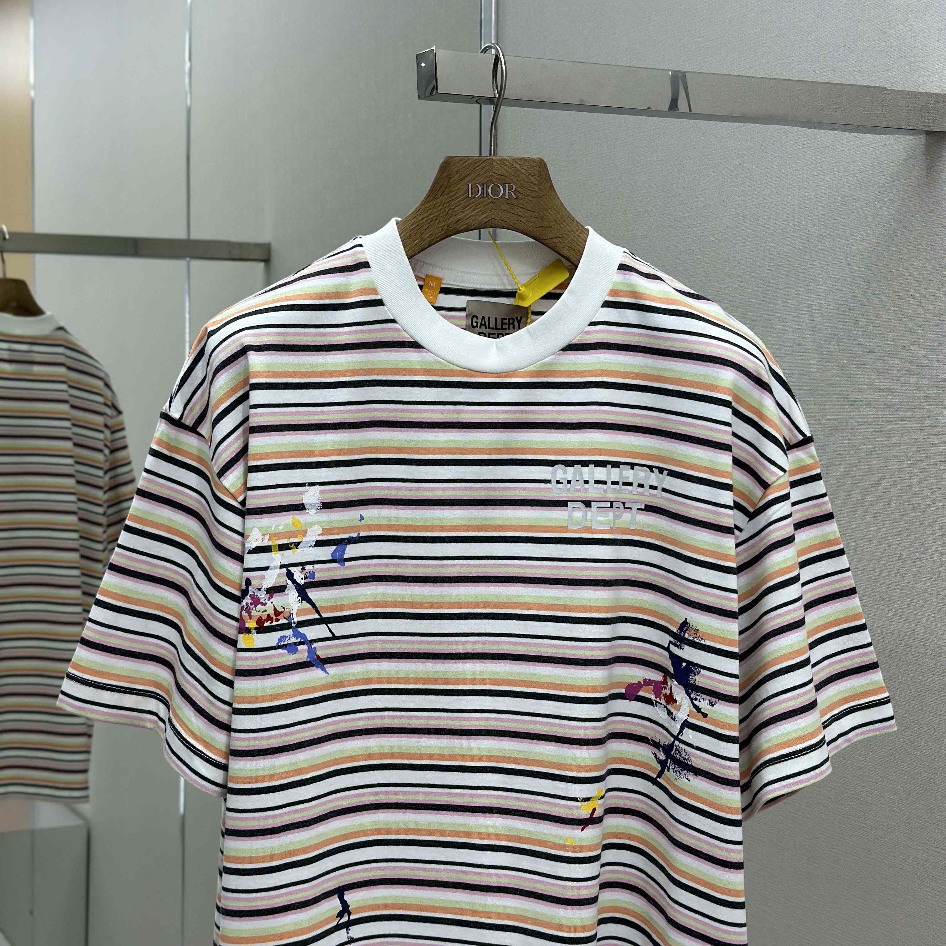 Gallery Dept.  Gallery Department Nelson Striped Short Sleeve Tee Shirt - EUR FASHION