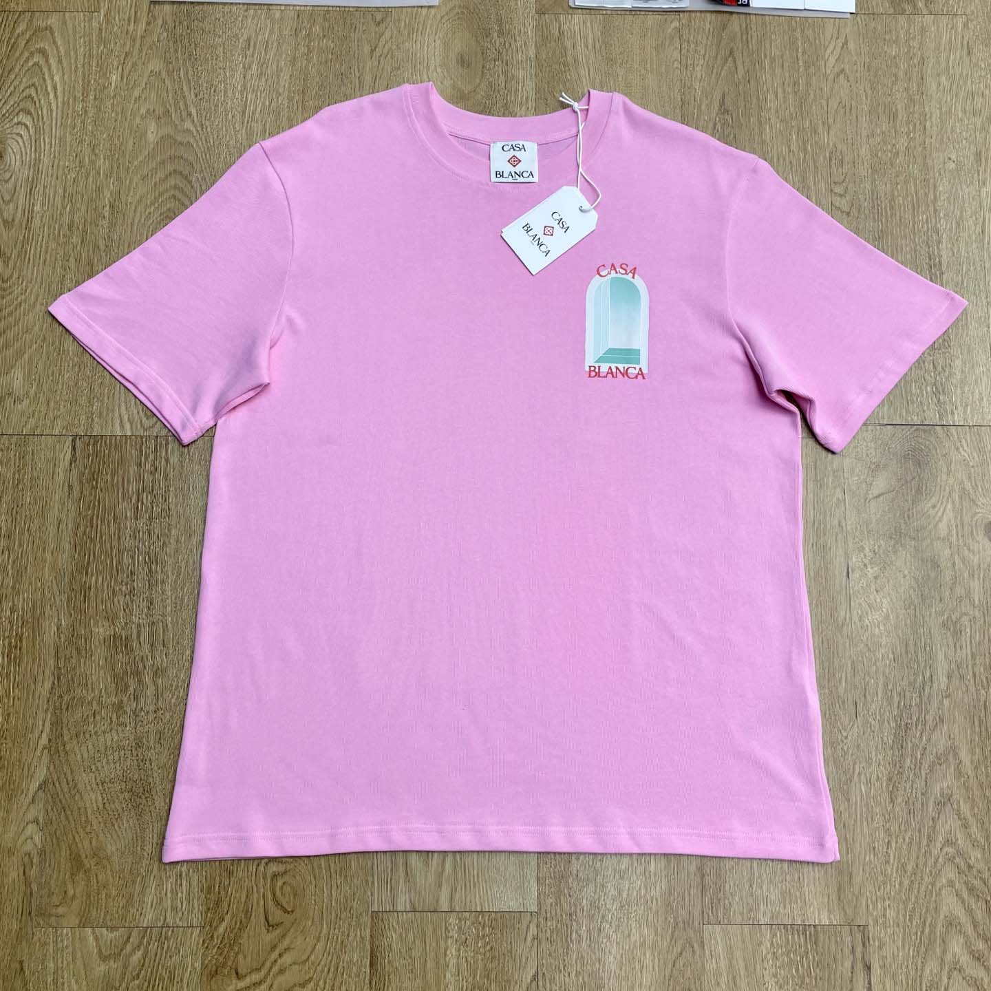 Casablanca Pink L'Arc Coloré T-Shirt    C1067 - EUR FASHION